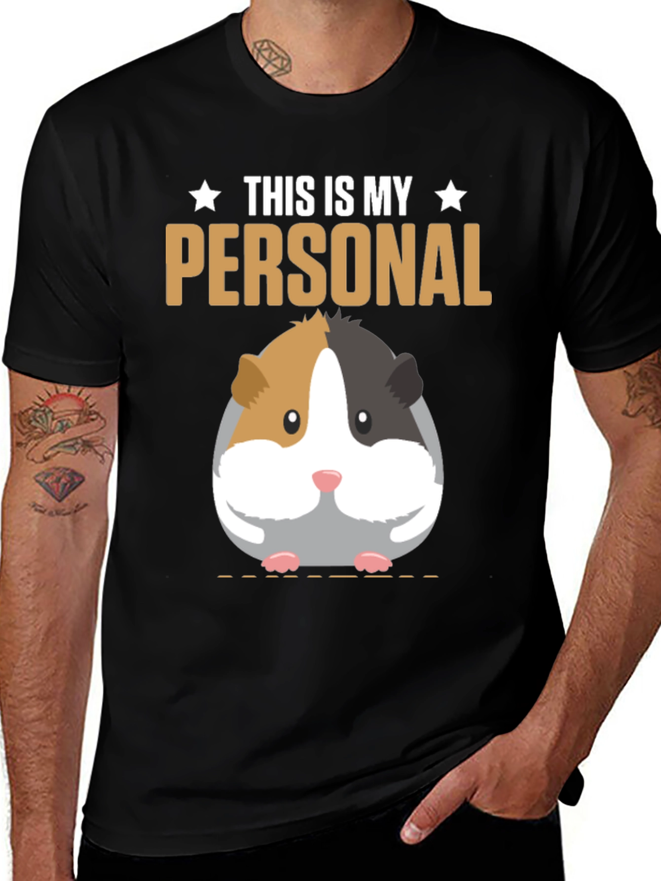 Variant 9 of Guinea Pig Personal Space T-Shirt