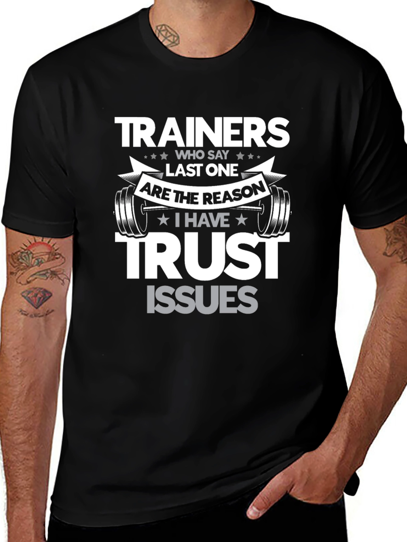 Variant 21 of Trainers Last One Funny Gym T-Shirt