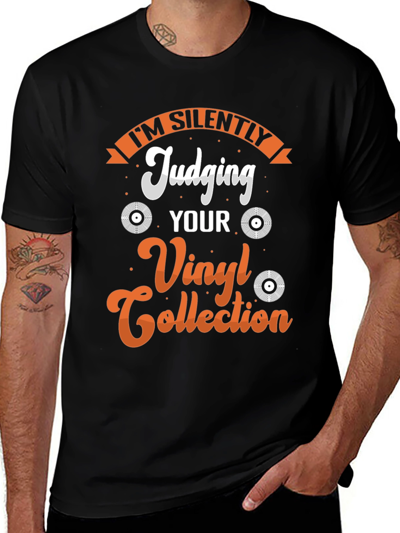 Variant 11 of I'm Silently Judging Your Vinyl Collection T-Shirt