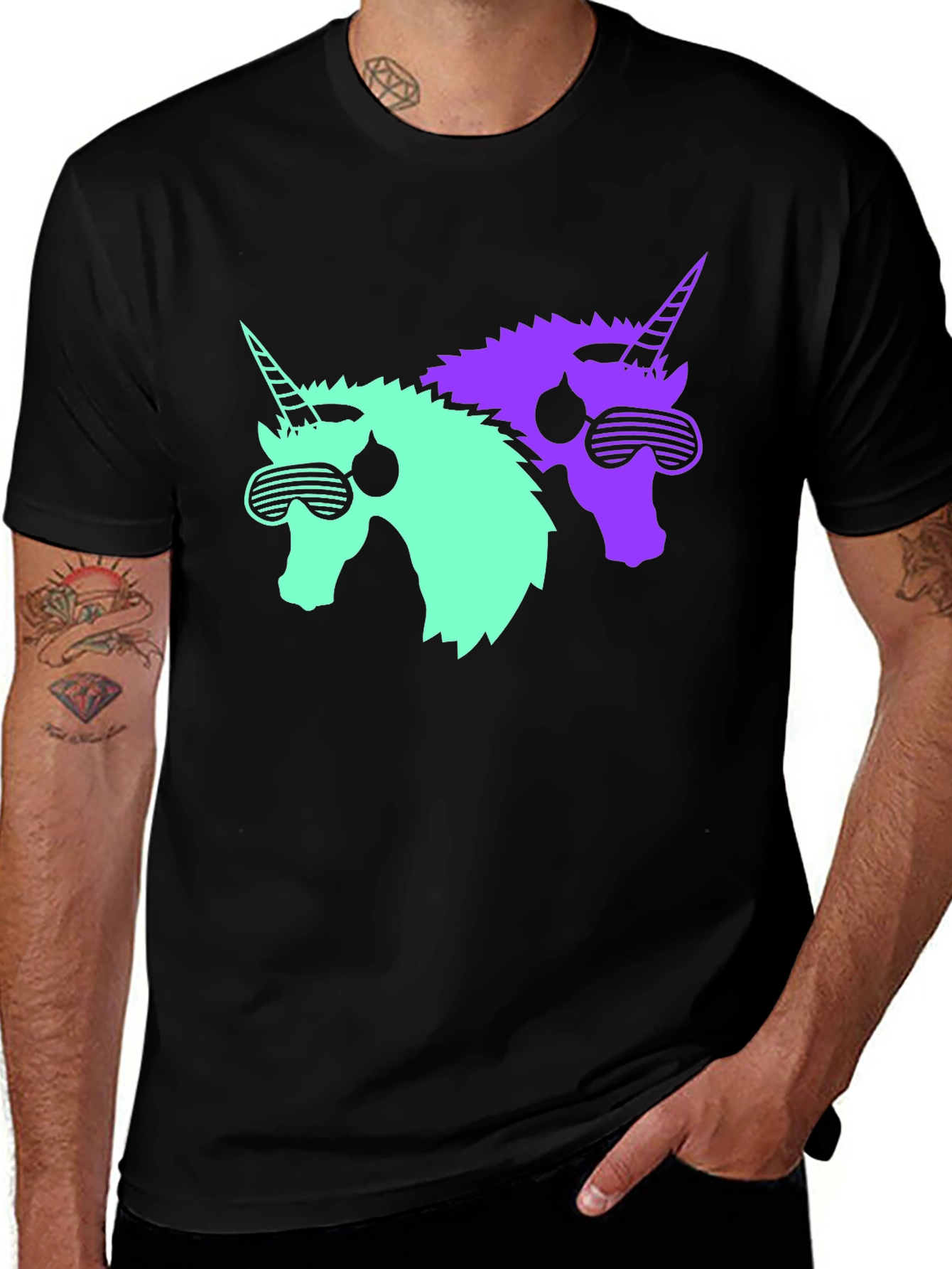 Variant 21 of Retro Unicorn T-Shirt