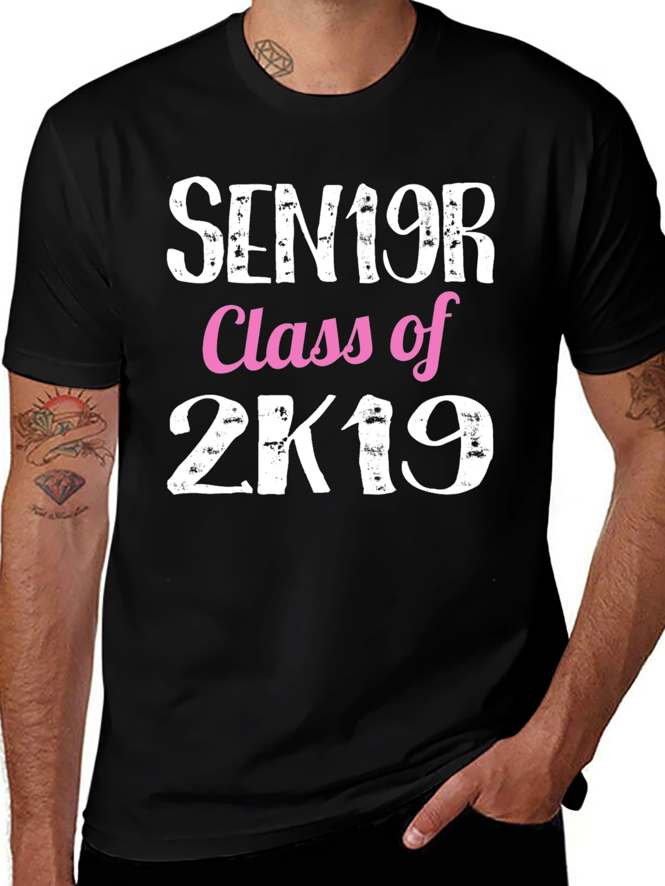Black Senior Class of 2K19 T-Shirt main image