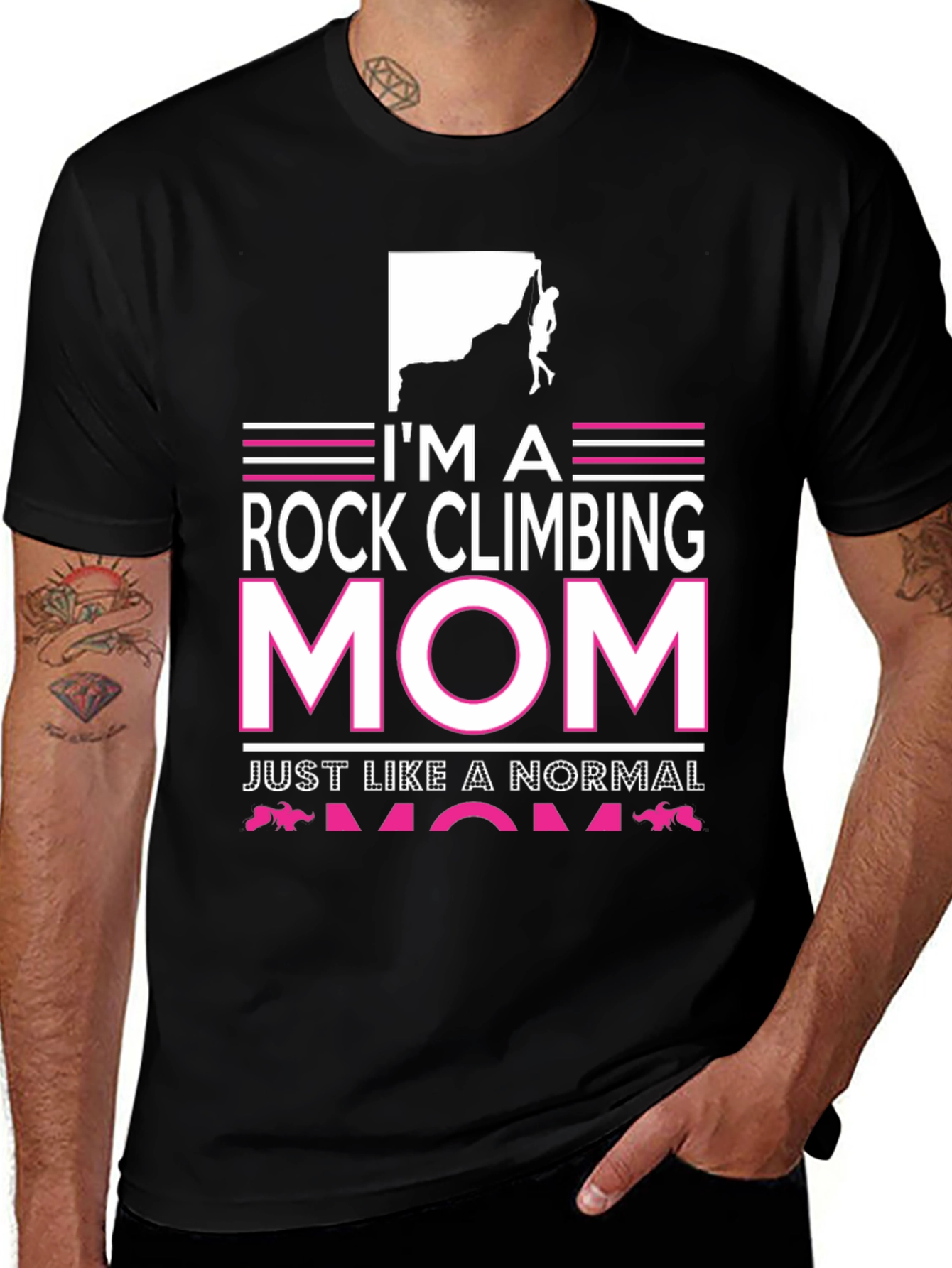 Variant 7 of Rock Climbing Mom Graphic T-Shirt