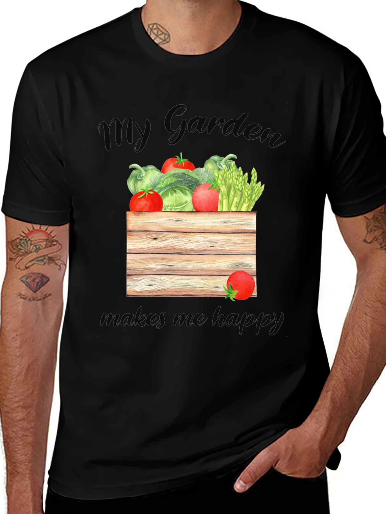 Variant 8 of Garden Fresh Tee - My Garden Makes Me Happy