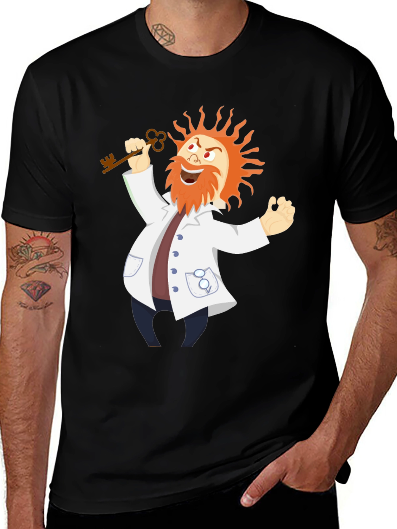 Mad Scientist T-Shirt - Key to Knowledge