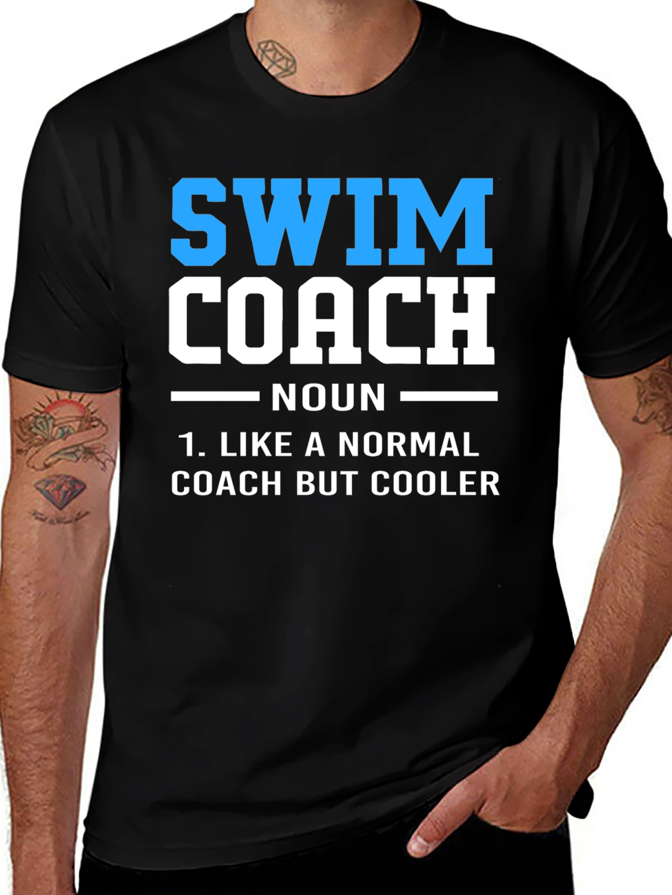 Swim Coach Definition T-Shirt - Cool Swimmer Gift