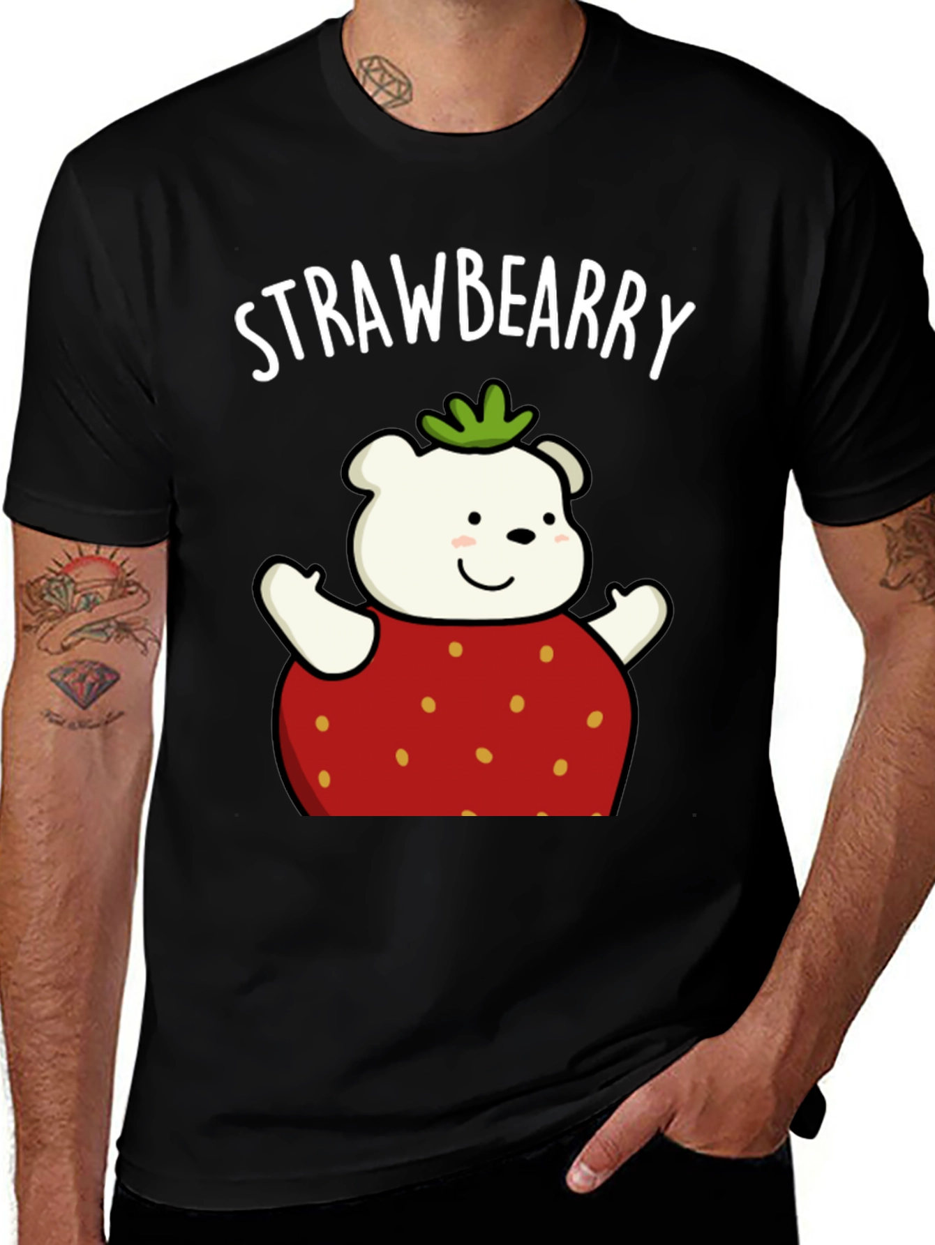 Variant 20 of Strawberry Bear Graphic T-Shirt