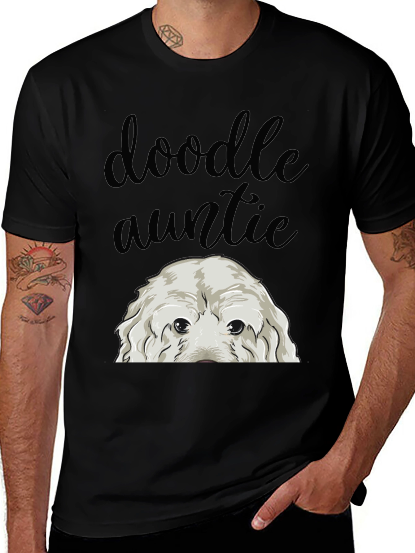 Variant 2 of Doodle Auntie Dog Lover T-Shirt