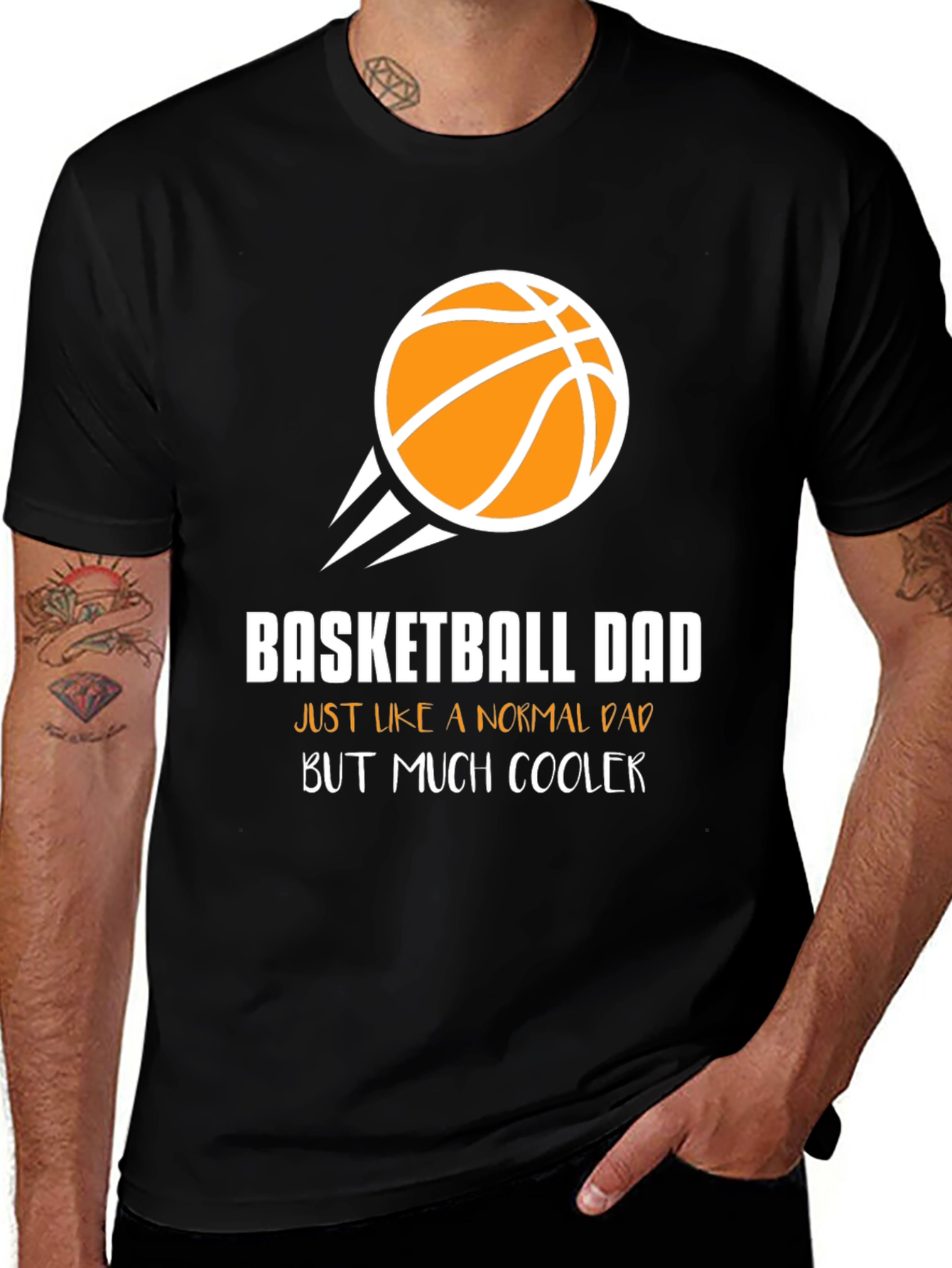 Variant 5 of Basketball Dad T-Shirt - Cool Dad Tee