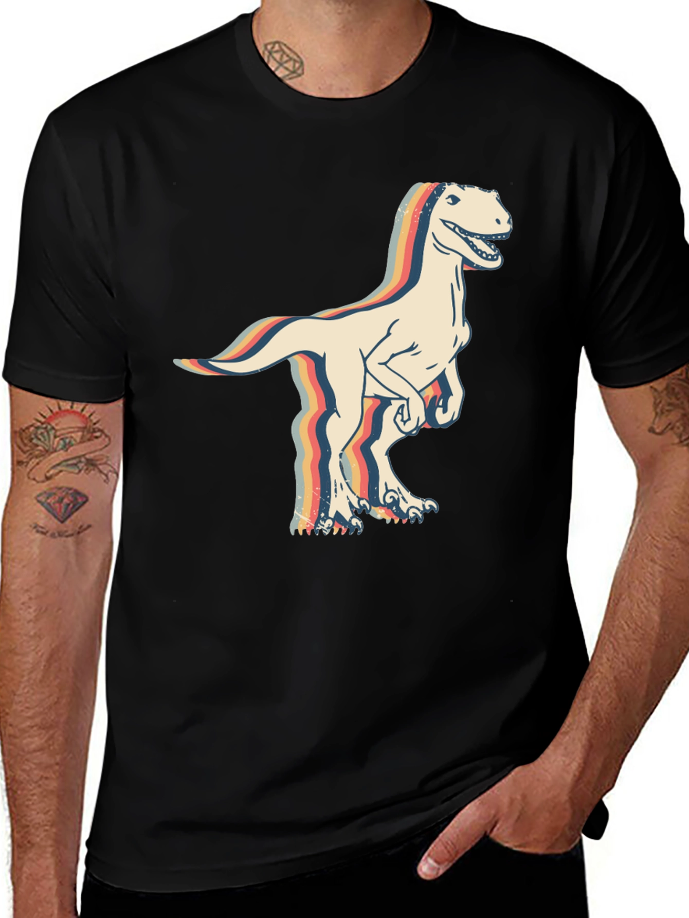 Variant 11 of Retro Dinosaur Graphic T-Shirt