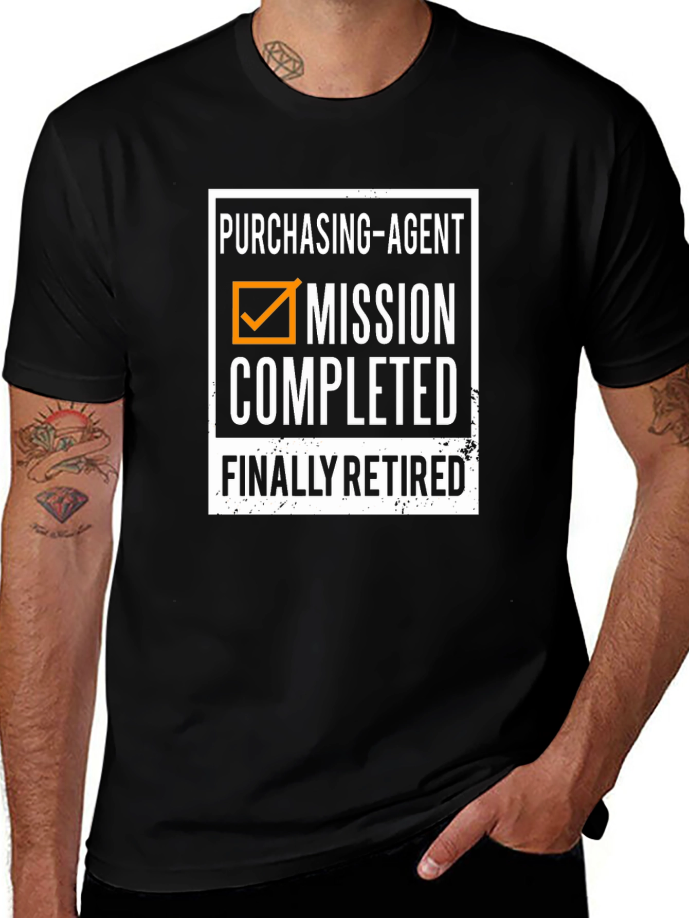 Purchasing Agent Retirement T-Shirt - Mission Completed