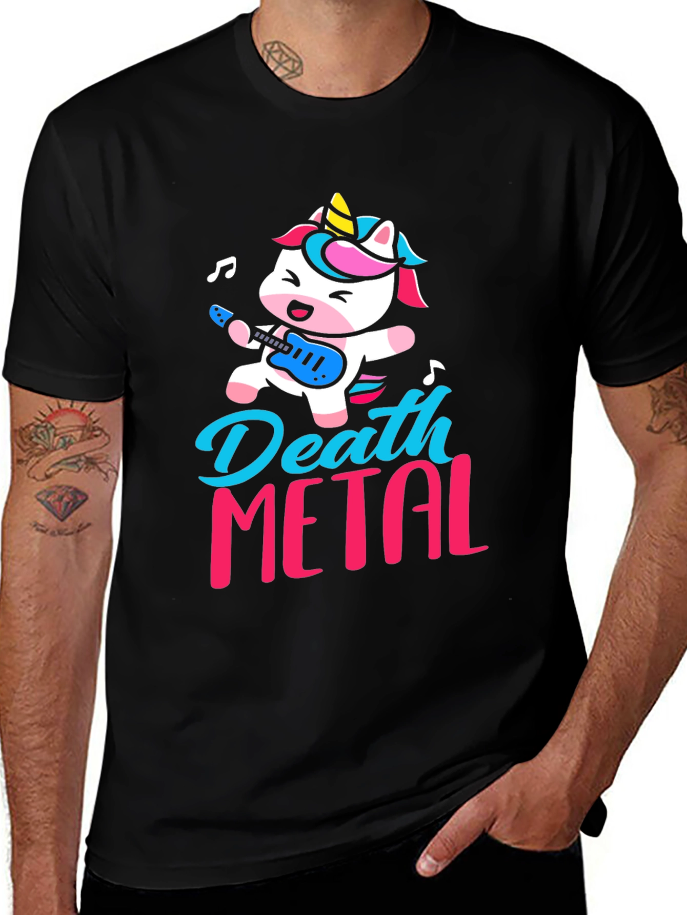 Variant 16 of Death Metal Unicorn Graphic T-Shirt