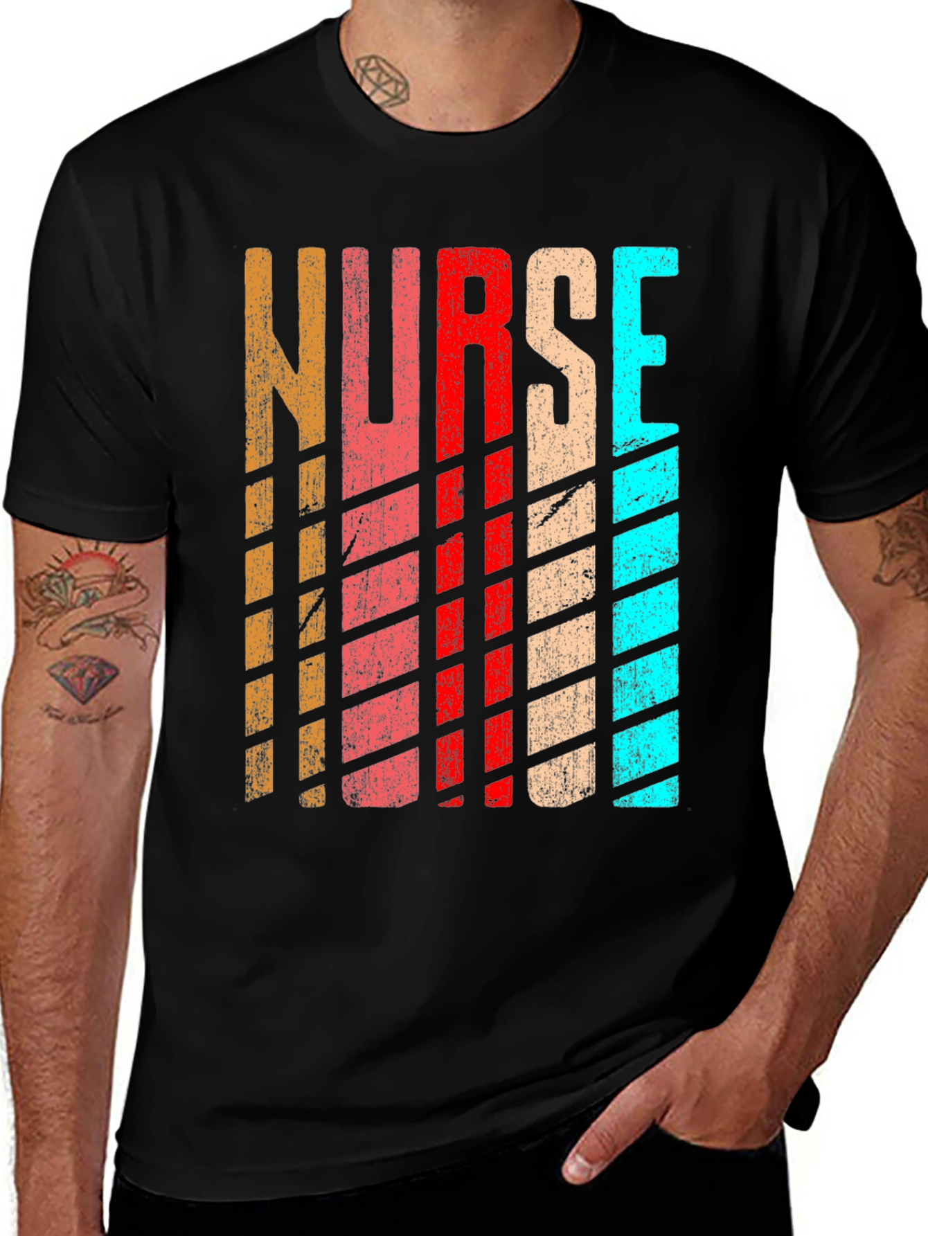 Variant 9 of Vintage Style Nurse T-Shirt - Comfort Fit