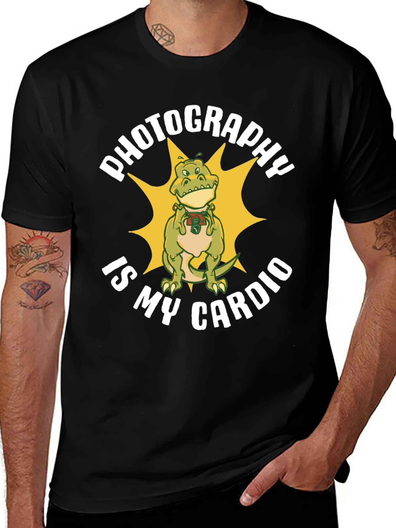 Variant 5 of Photography is My Cardio T-Shirt