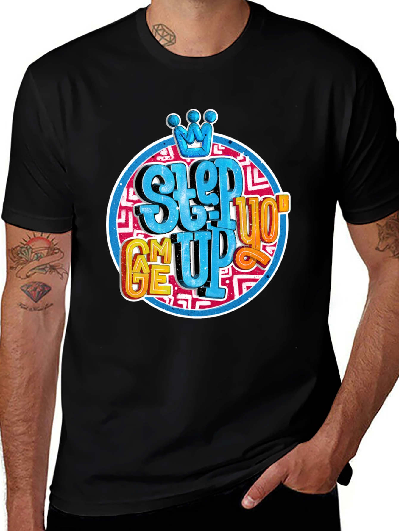 Variant 4 of Step Up Graphic Print T-Shirt