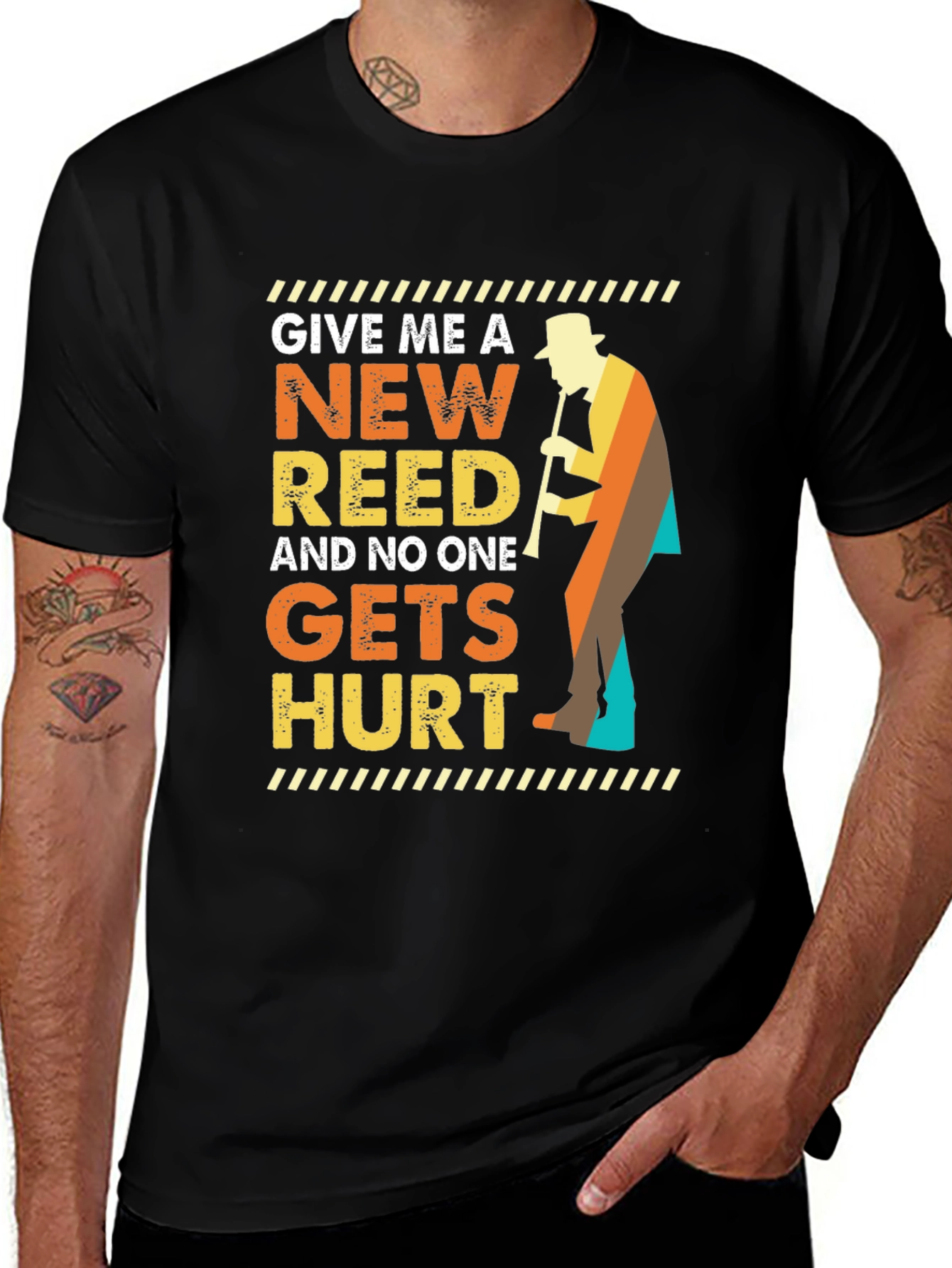 Variant 2 of New Reed T-Shirt Musician Humor