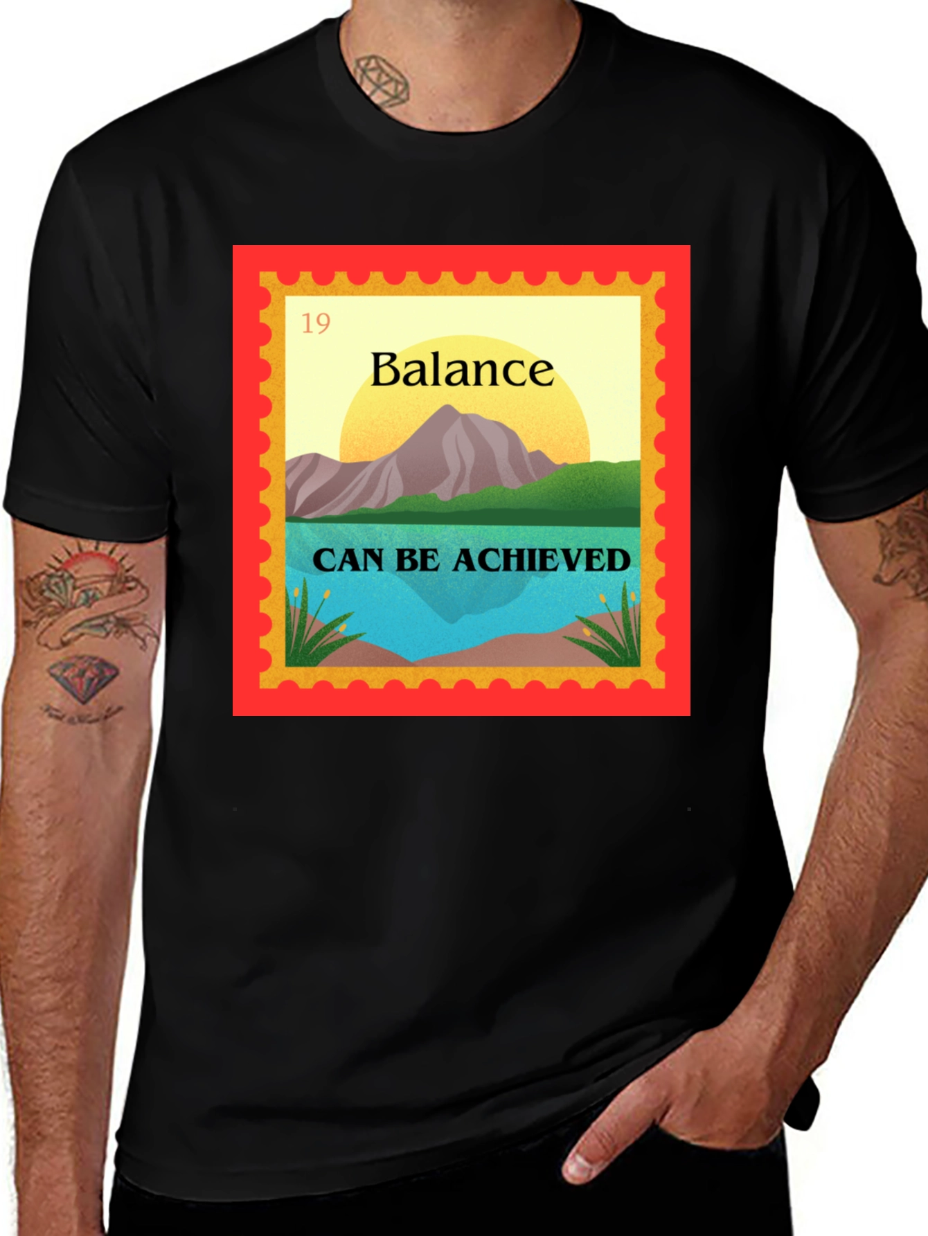 Variant 18 of Balance Can Be Achieved Graphic T-Shirt