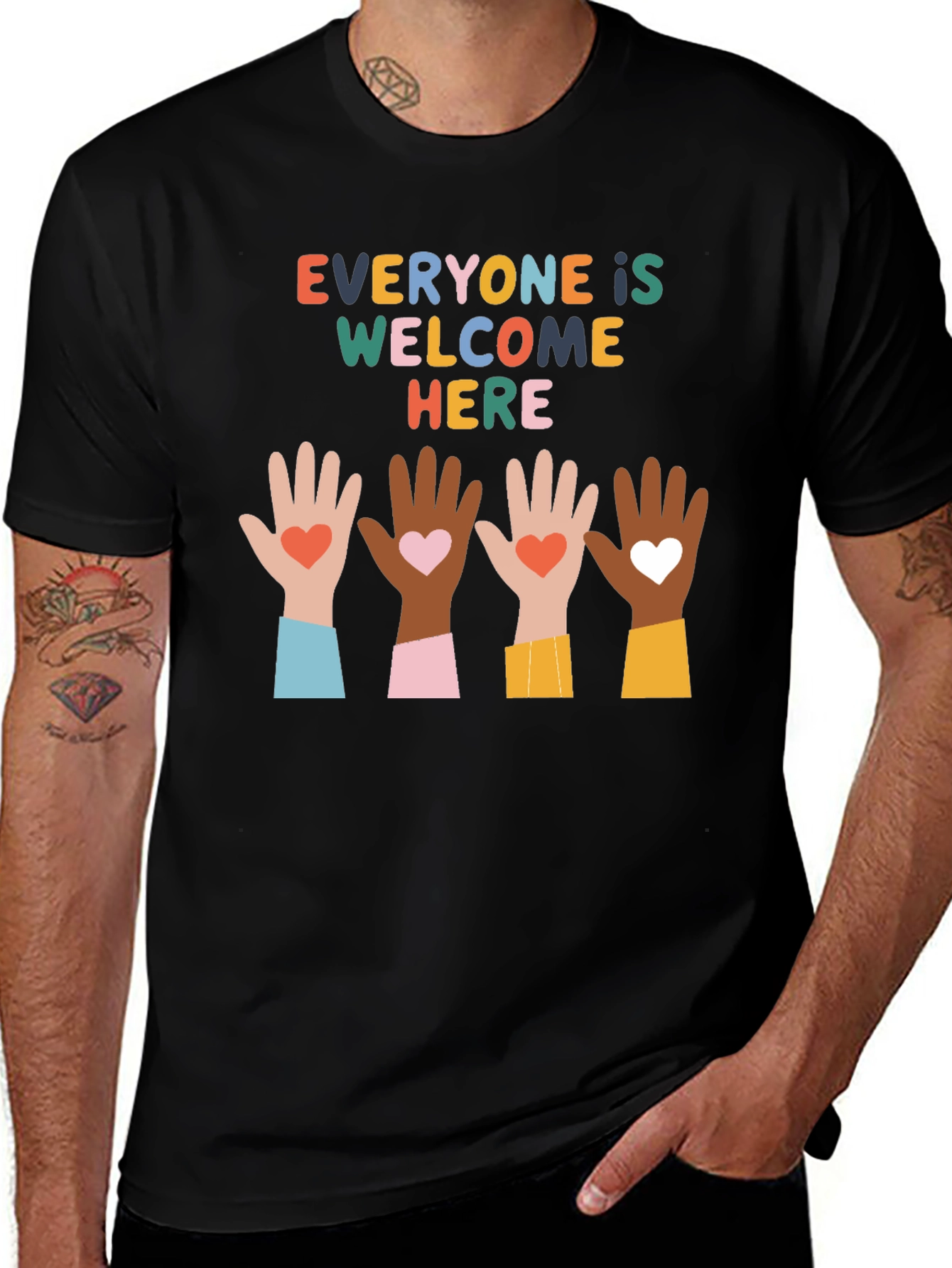 Everyone Is Welcome Here Graphic Tee