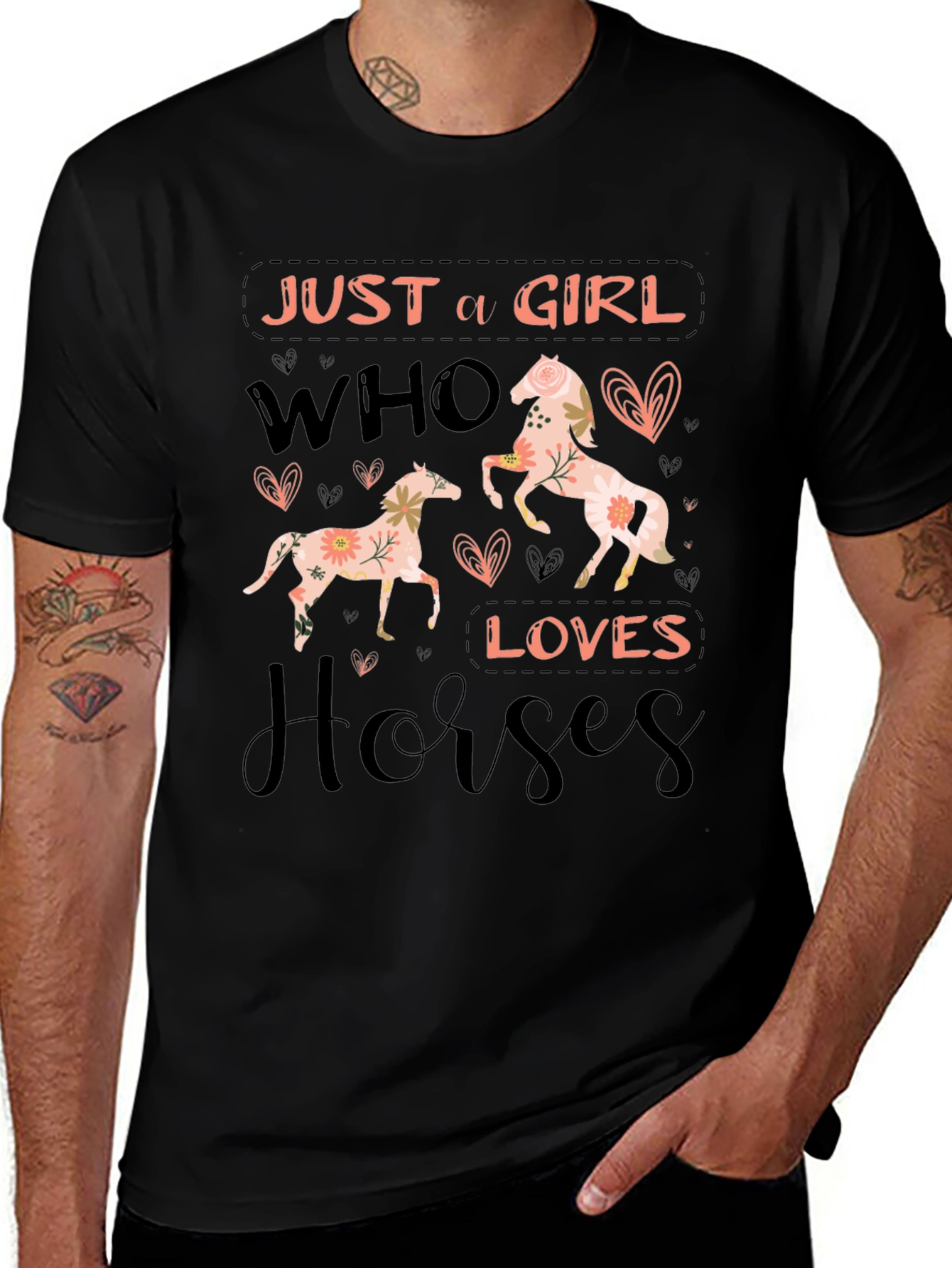 Variant 18 of Just a Girl Who Loves Horses T-Shirt
