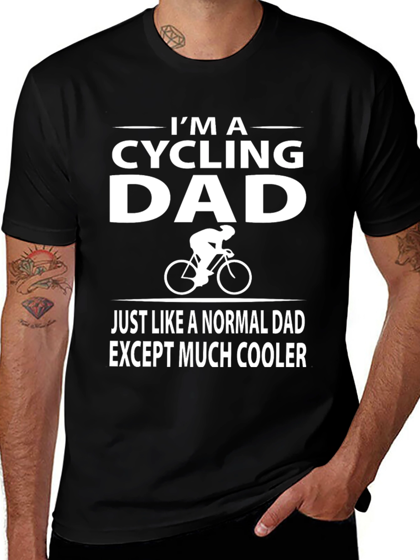 Variant 4 of I'm a Cycling Dad Graphic T-Shirt