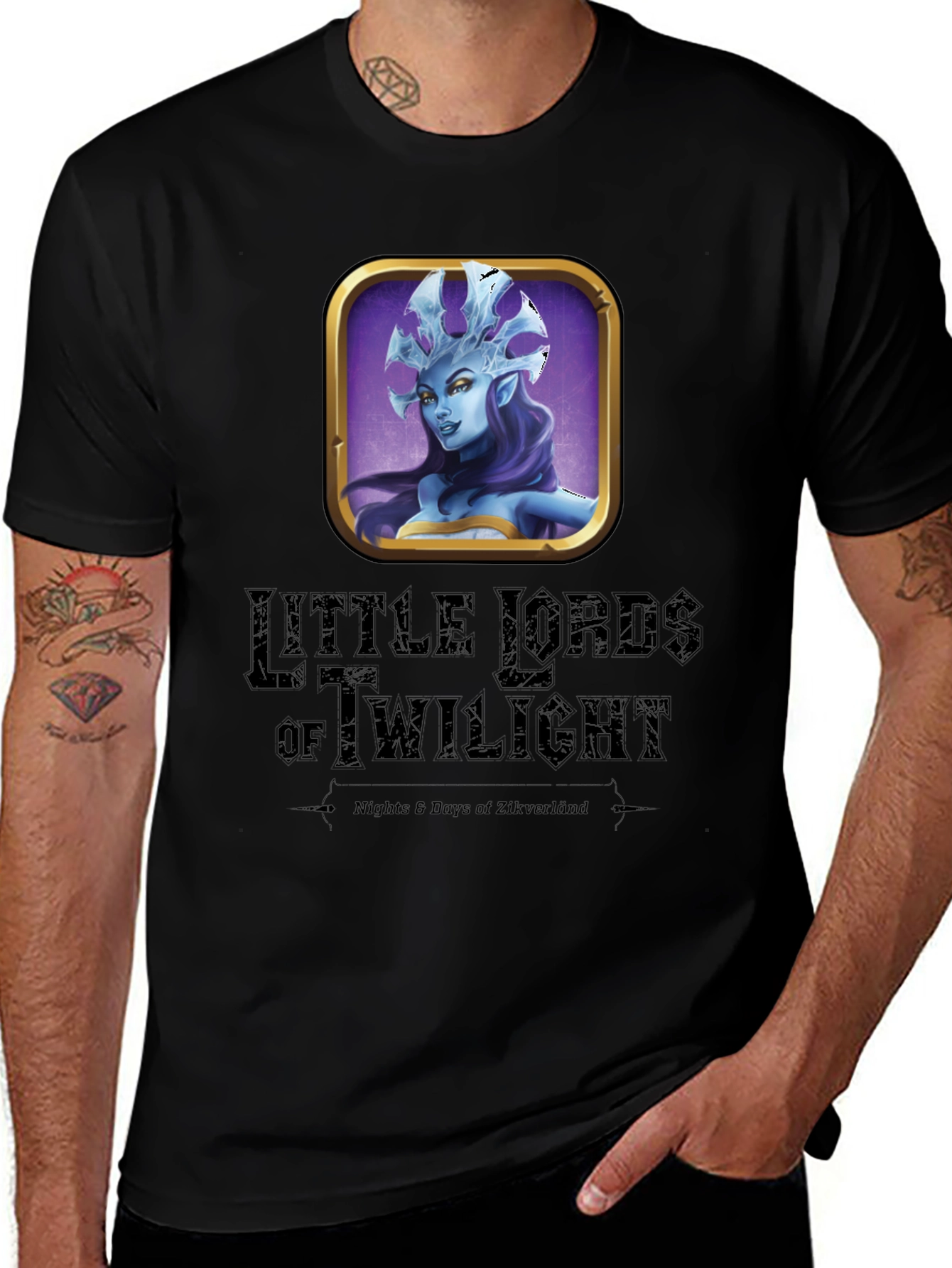 Variant 28 of Little Lords of Twilight Black T-Shirt