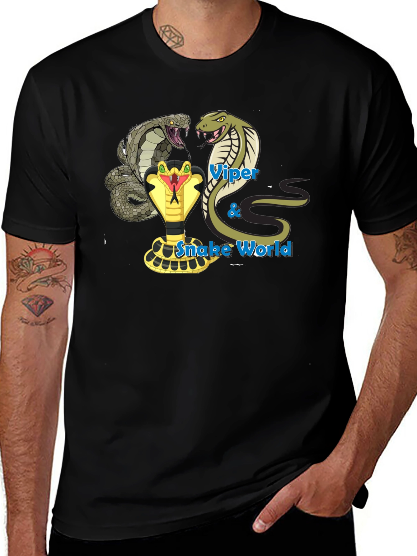 Variant 30 of Viper & Snake World Graphic T-Shirt