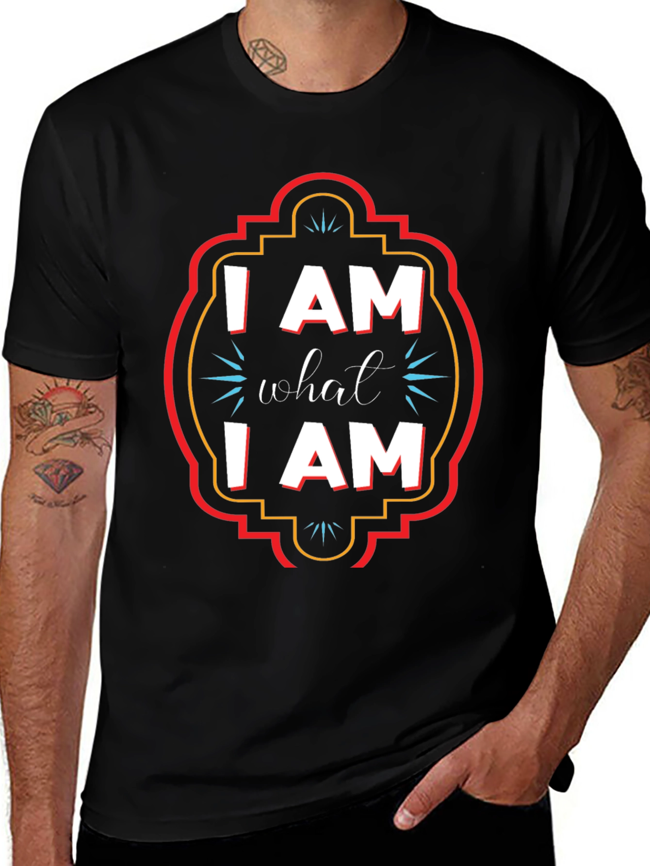 Variant 19 of I Am What I Am Graphic Tee - Bold Statement T-Shirt