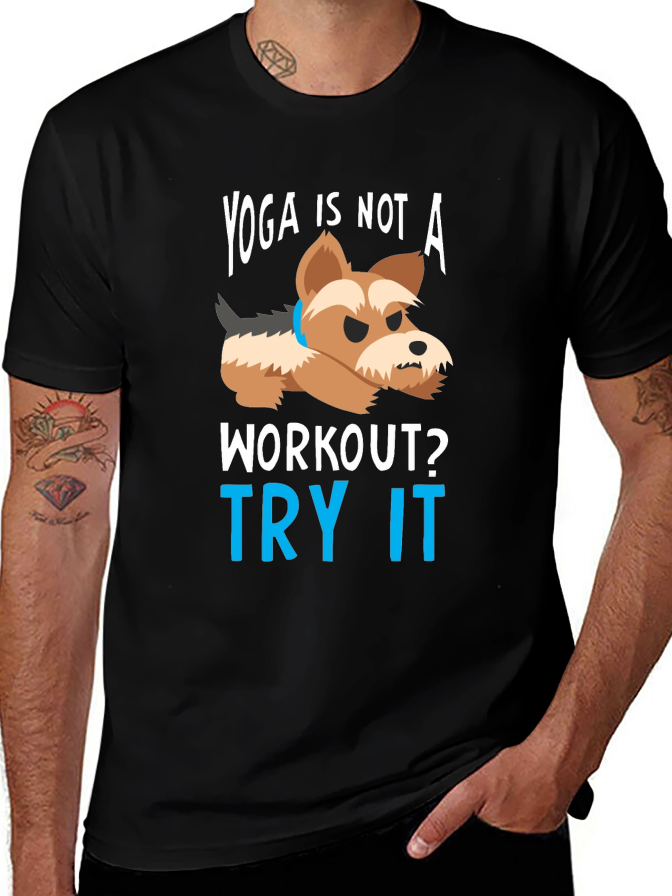 Variant 11 of Yoga is Not a Workout Funny Dog T-Shirt