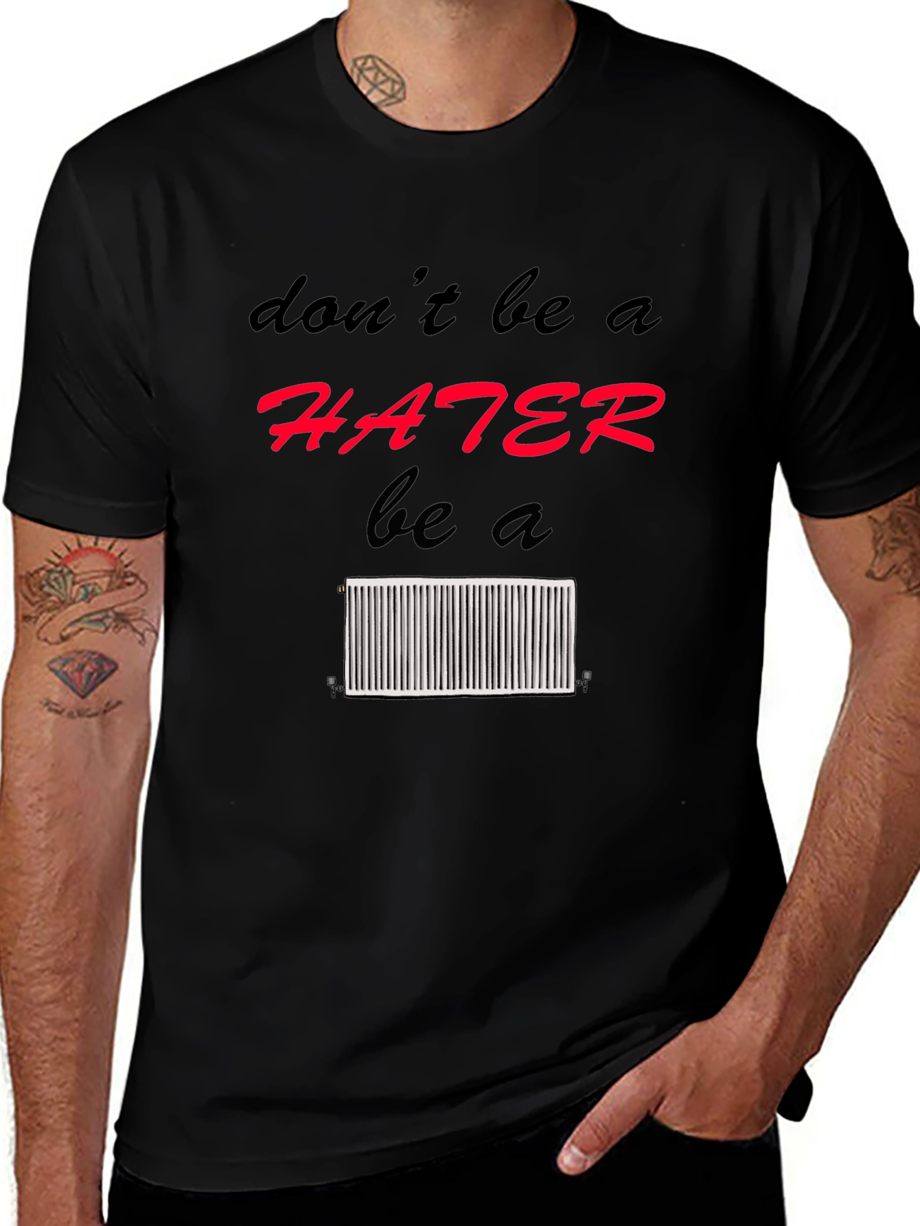 Don't Be a Hater Graphic Tee - Black