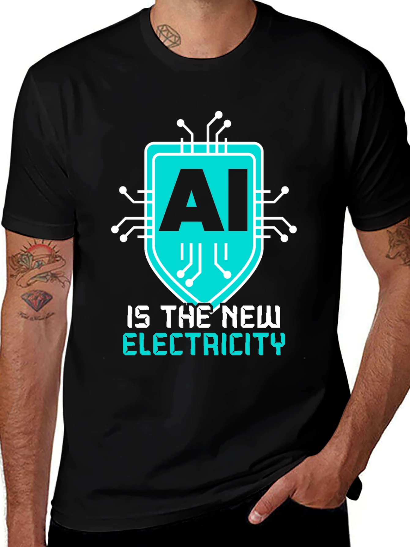 AI is the New Electricity Graphic T-Shirt