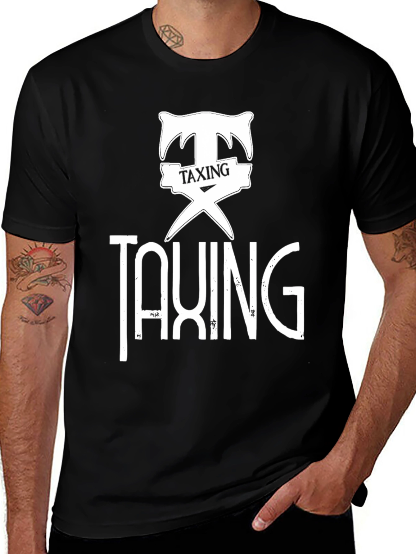 Variant 6 of Taxing T-Shirt - Bold Graphic Design Cotton Tee