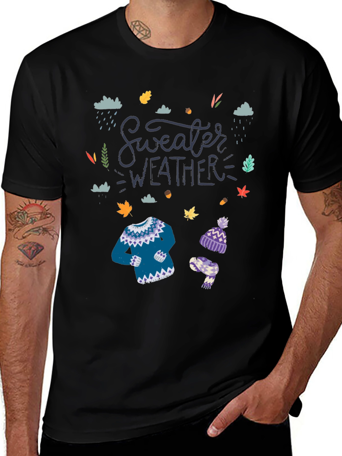 Variant 18 of Sweater Weather Graphic T-Shirt