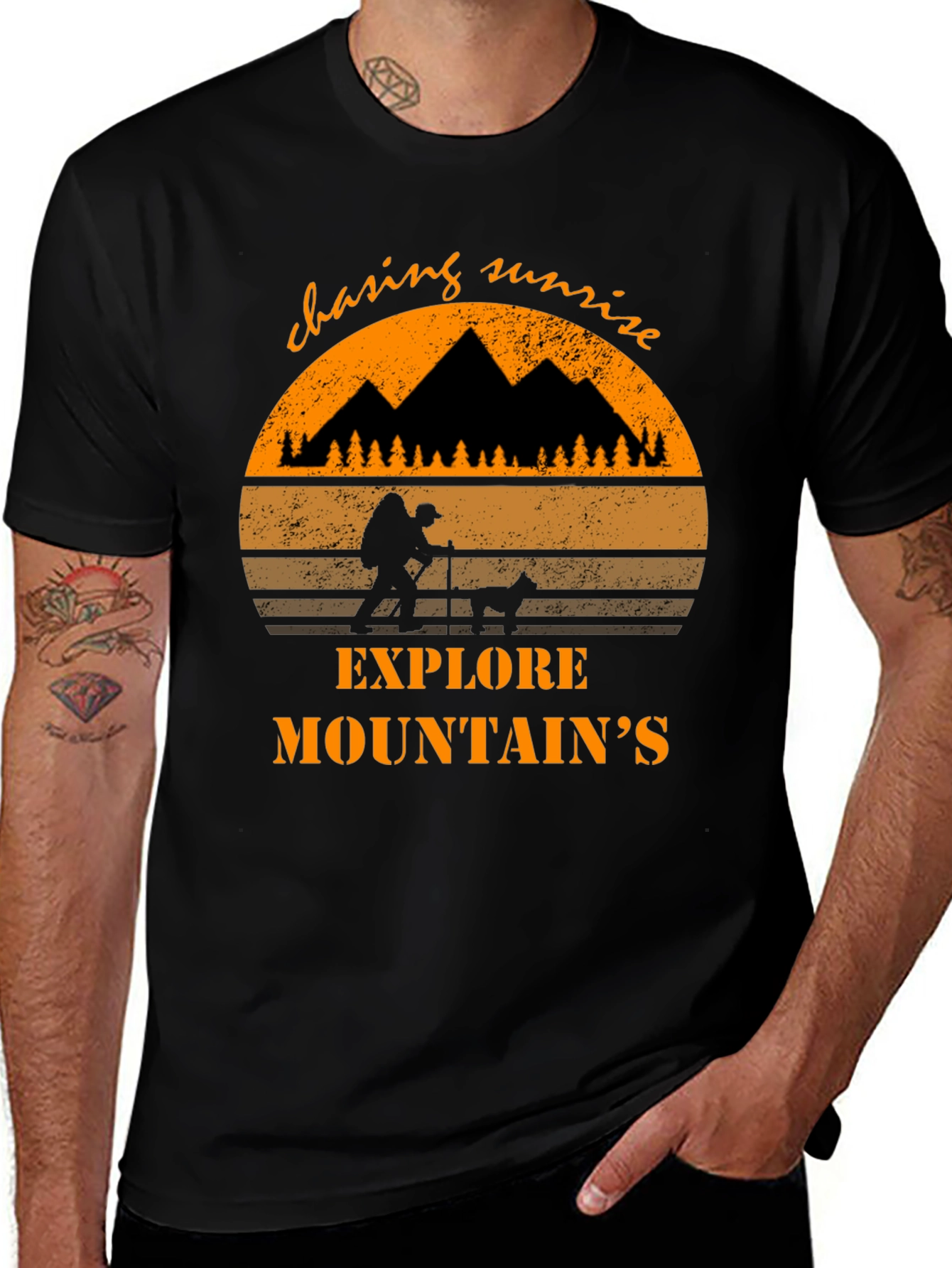 Variant 3 of Explore Mountains Graphic T-Shirt