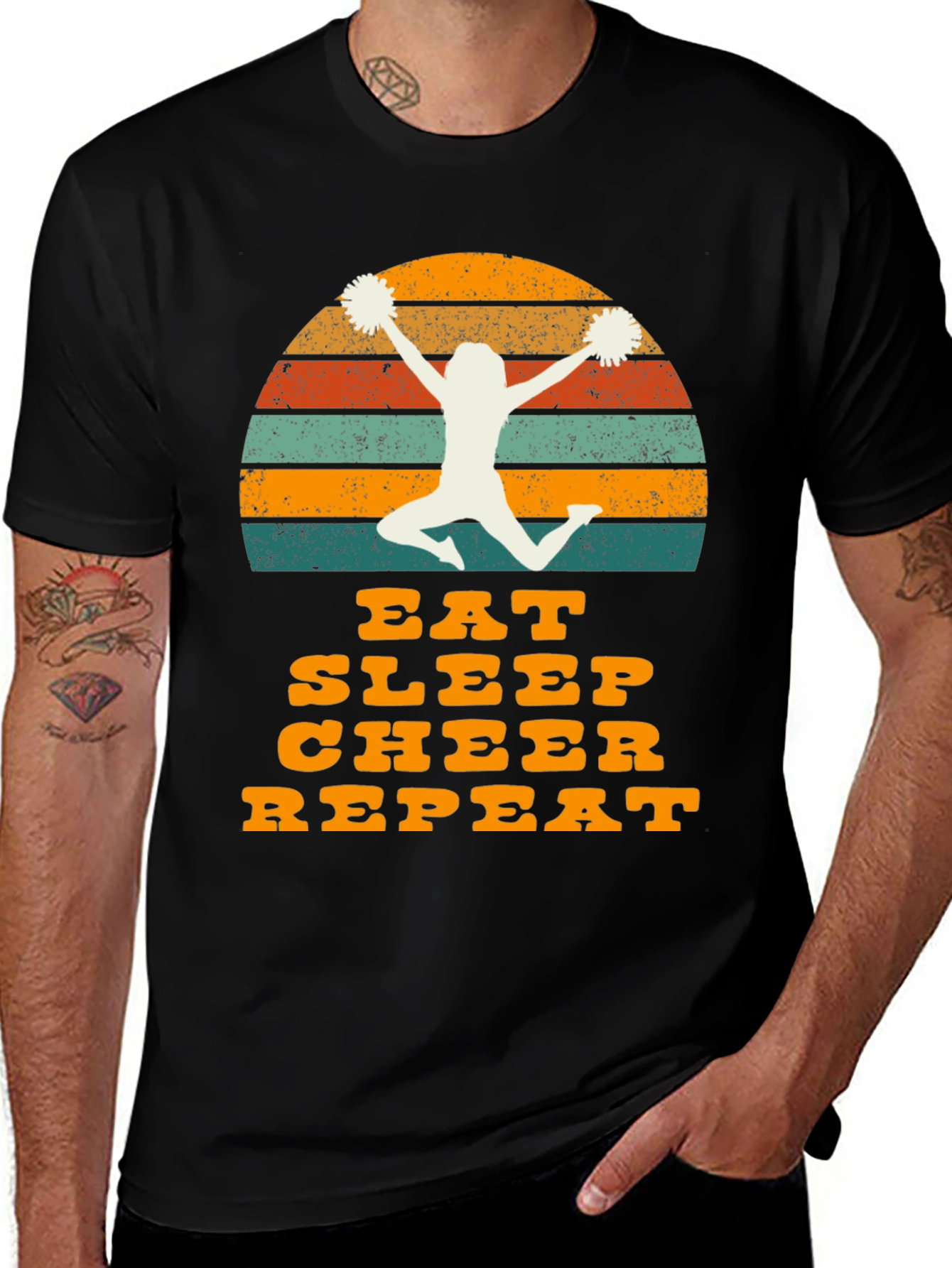 Variant 14 of Eat Sleep Cheer Repeat T-Shirt