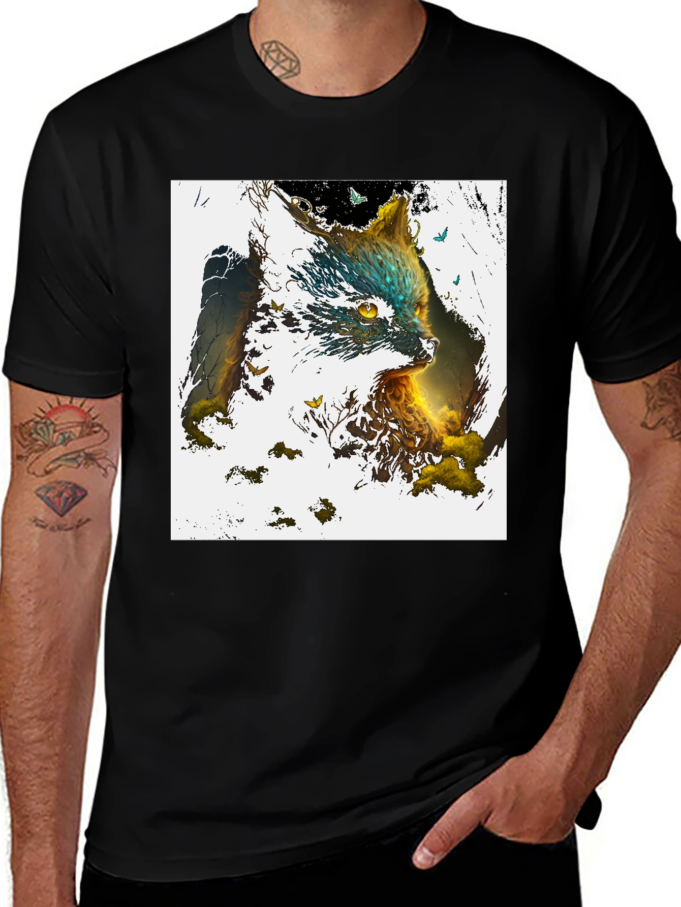 Variant 28 of Nature Fox Graphic Tee - Unique Animal Design
