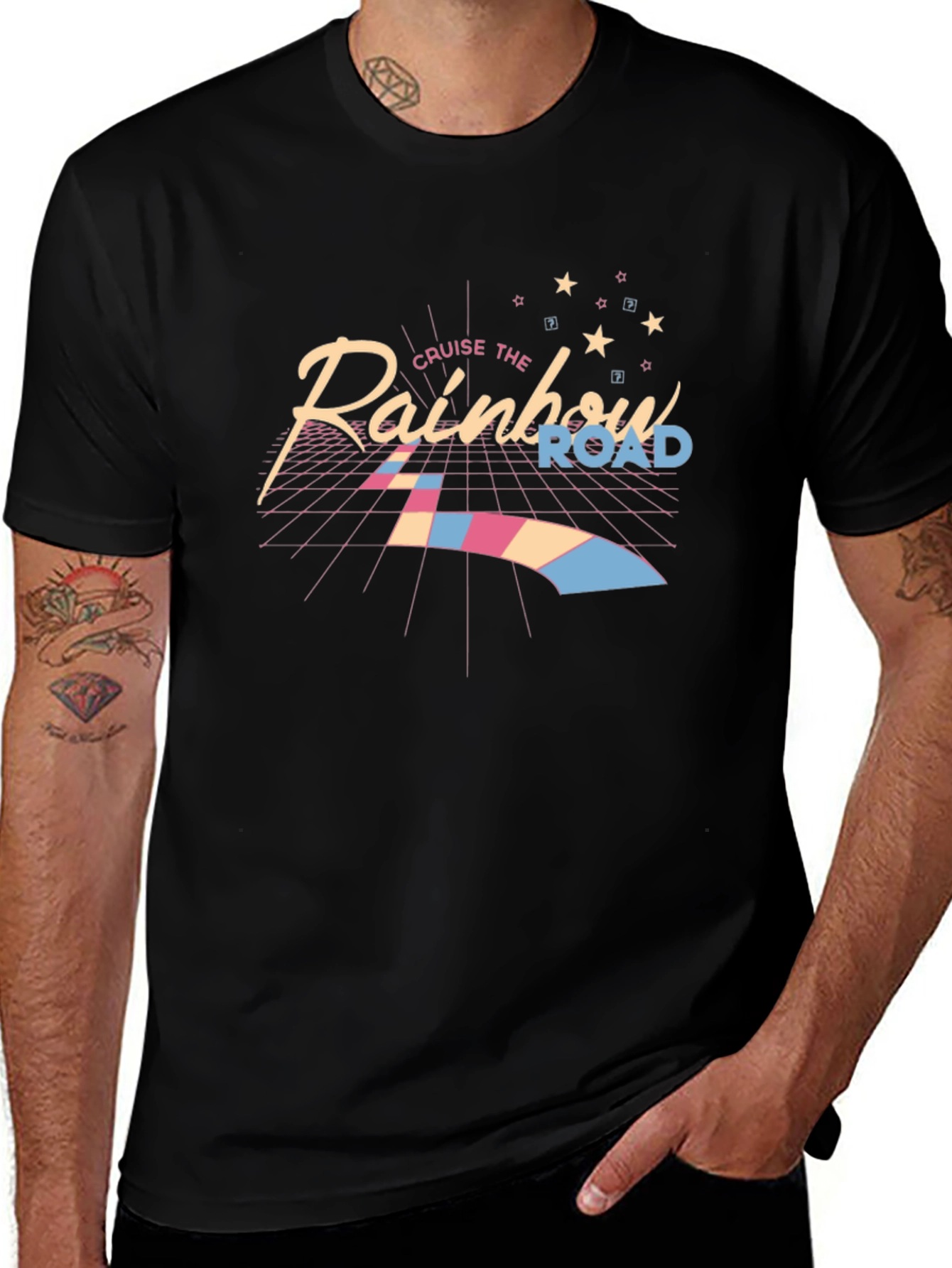 Variant 23 of Cruise the Rainbow Road Graphic Tee