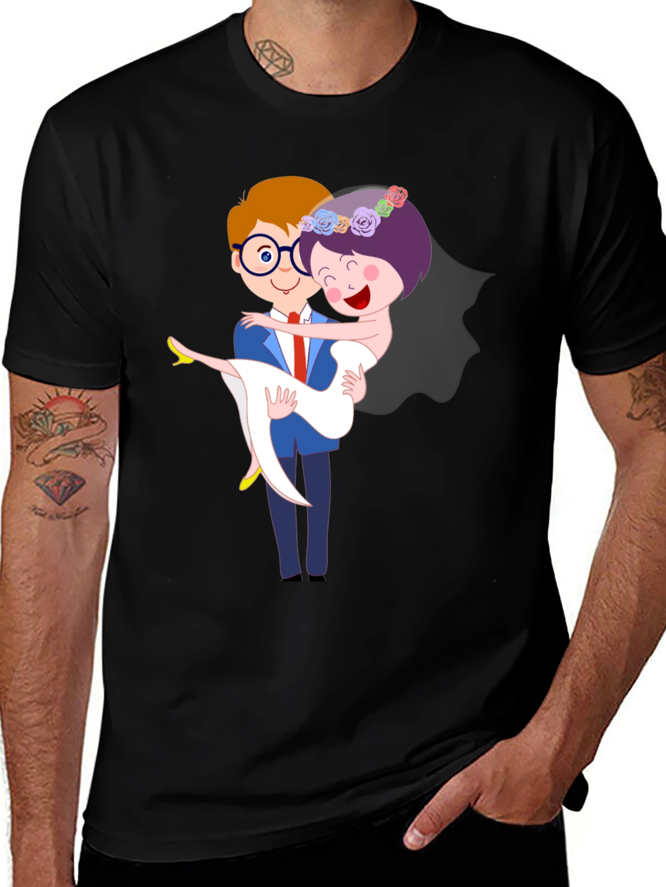 Variant 28 of Bride and Groom Graphic T-Shirt