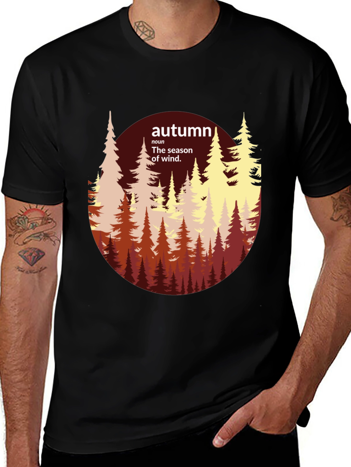 Variant 16 of Autumn Forest Graphic Tee - Nature Inspired T-Shirt