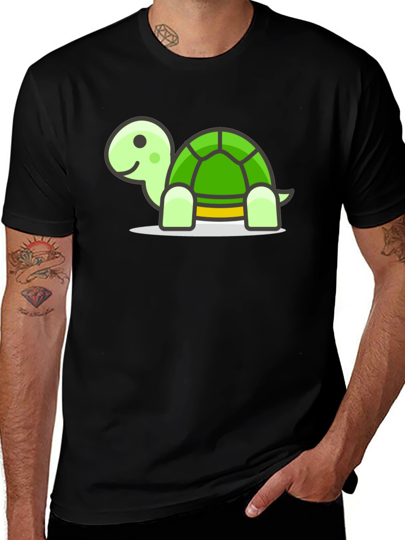 Variant 28 of Turtle Graphic Tee - Soft Cotton Blend