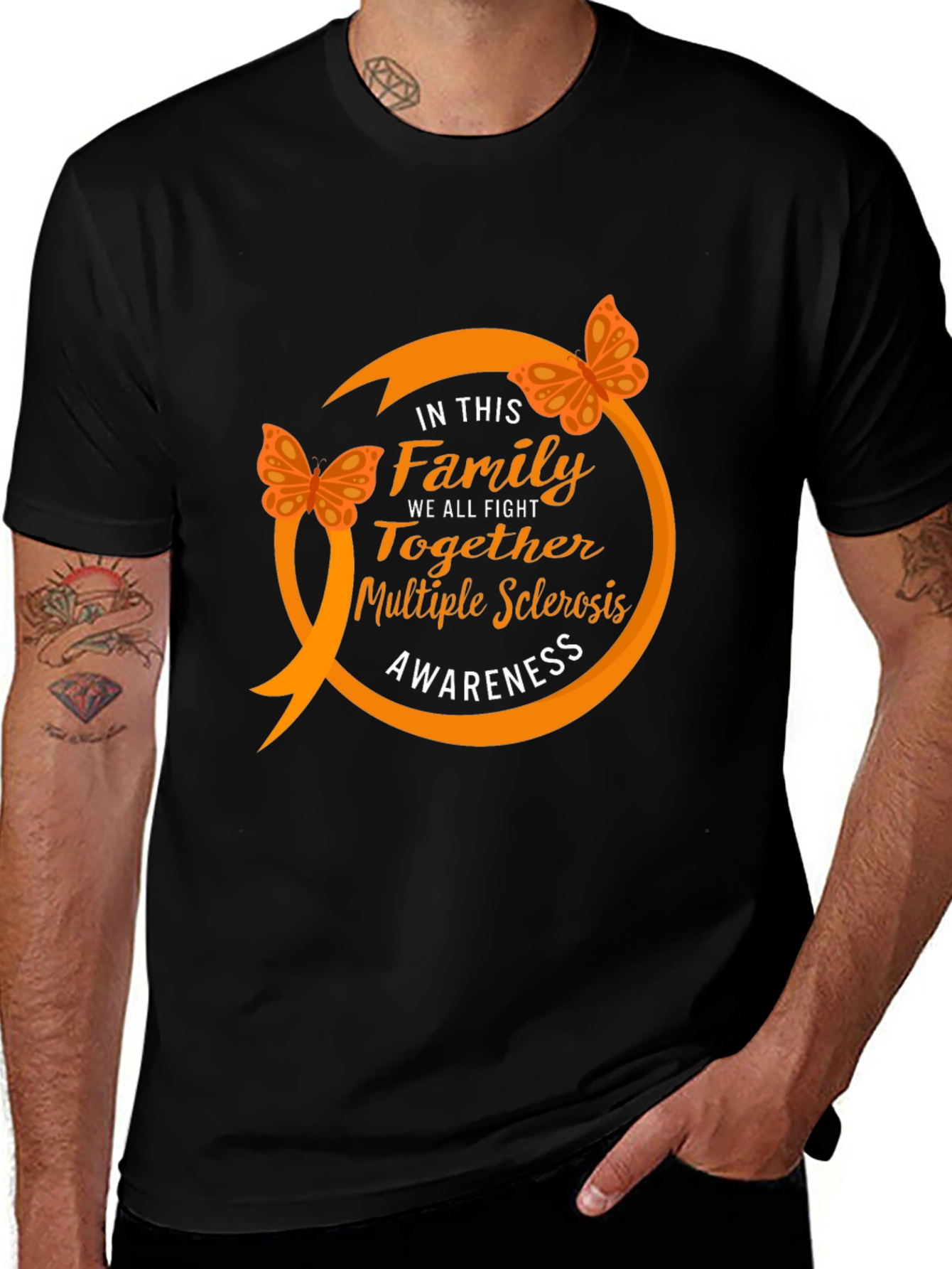 MS Awareness Tee - In This Family We Fight Together