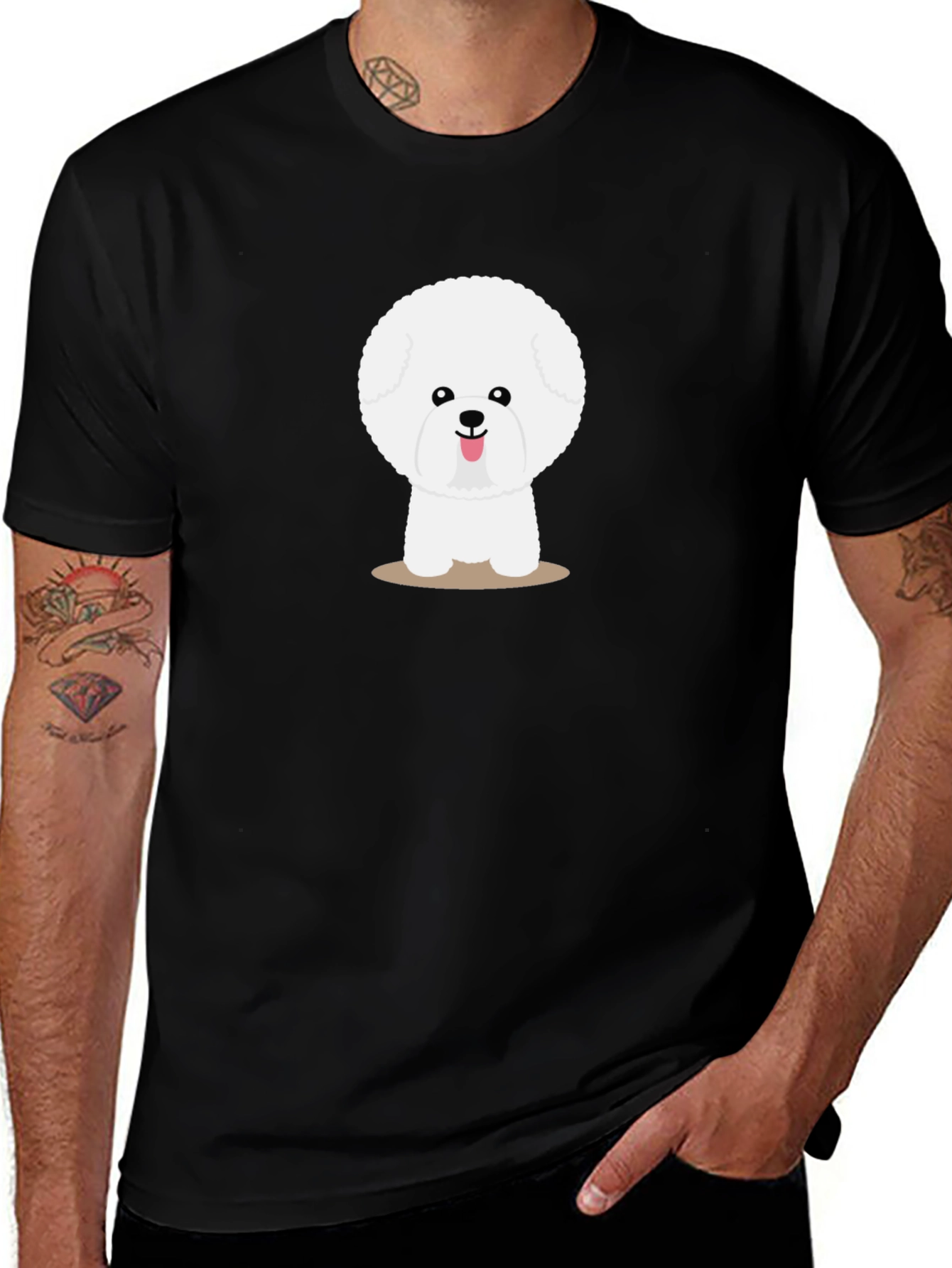 Variant 15 of Cute Bichon Frise Dog Graphic T-Shirt