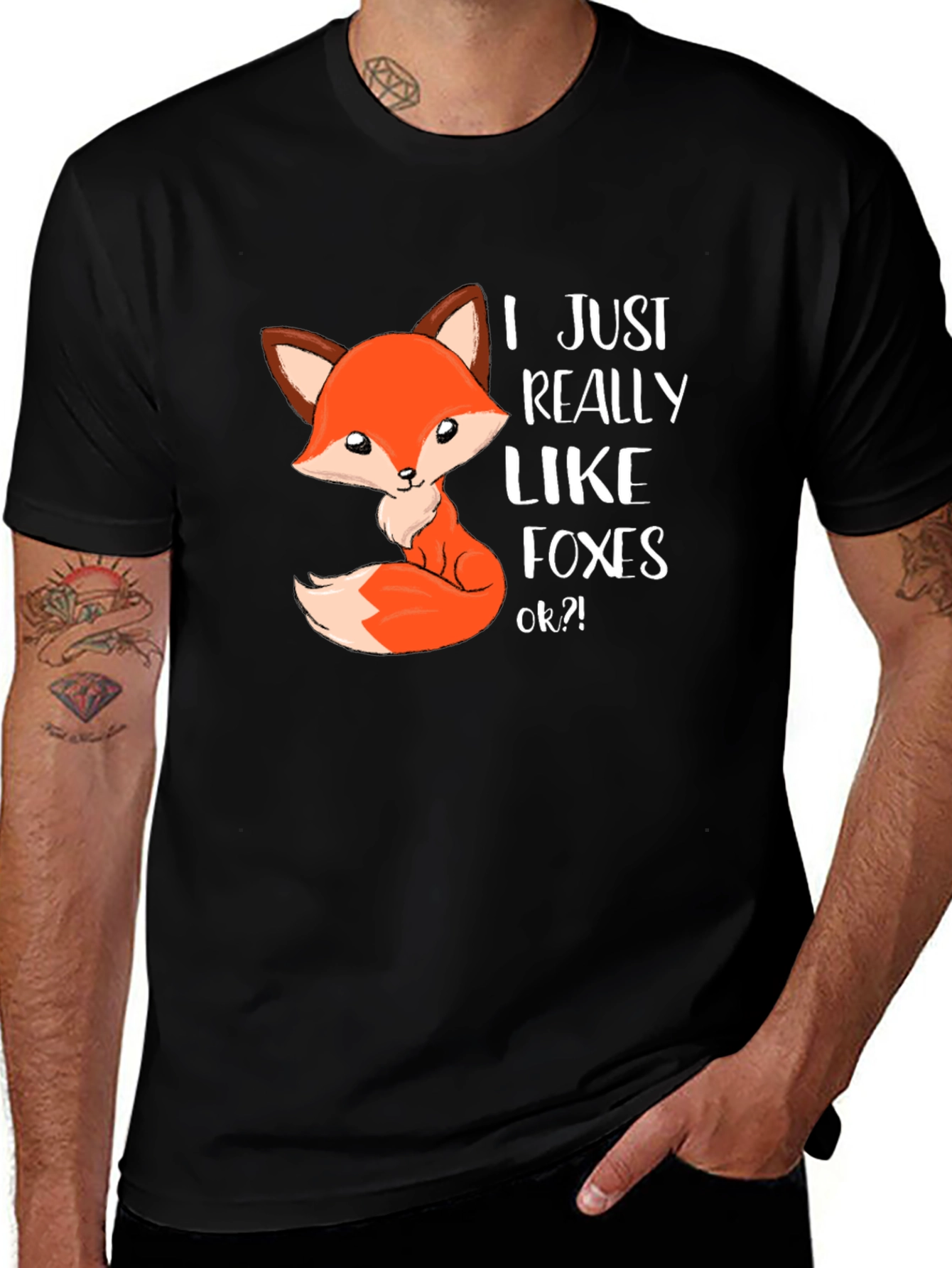 I Just Really Like Foxes T-Shirt - Cute Fox Design