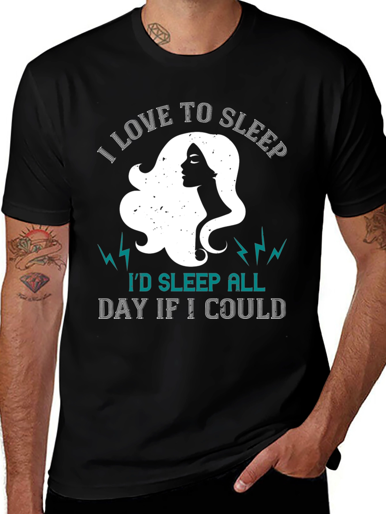 Variant 28 of I Love To Sleep Graphic T-Shirt