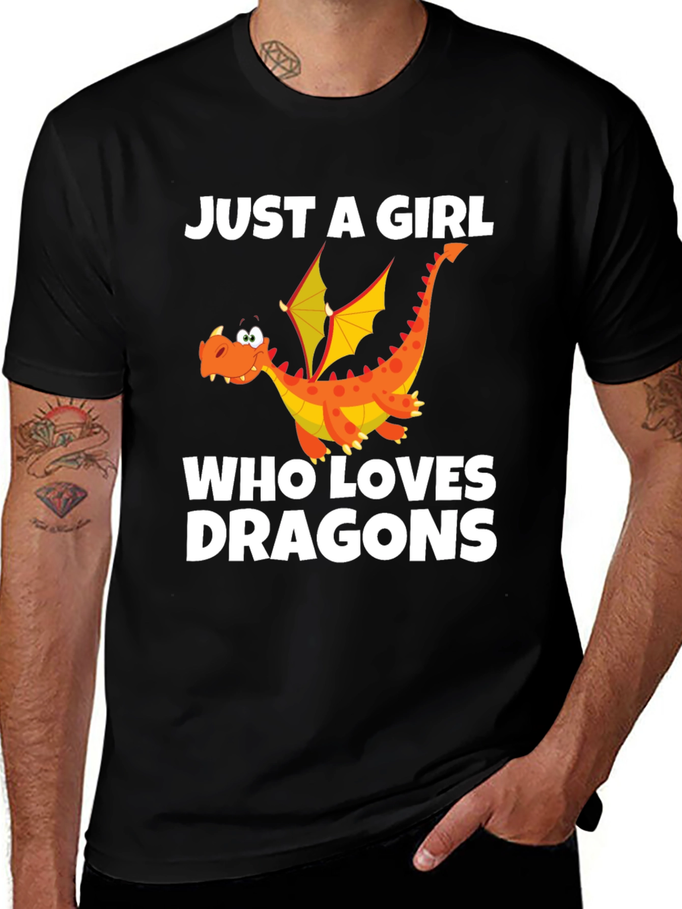 Variant 5 of Just a Girl Who Loves Dragons T-Shirt
