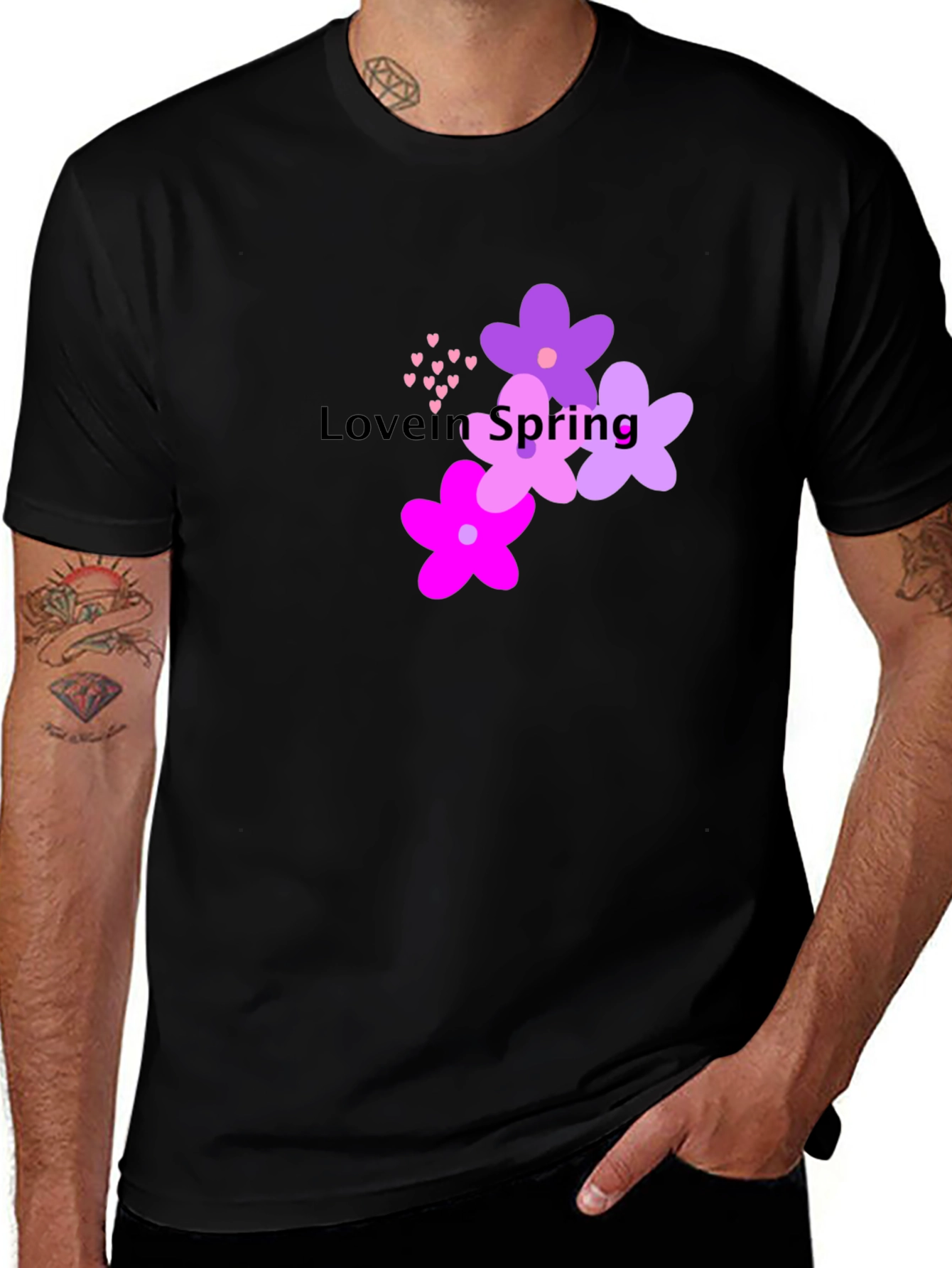 Variant 26 of Love in Spring T-Shirt - Floral Design