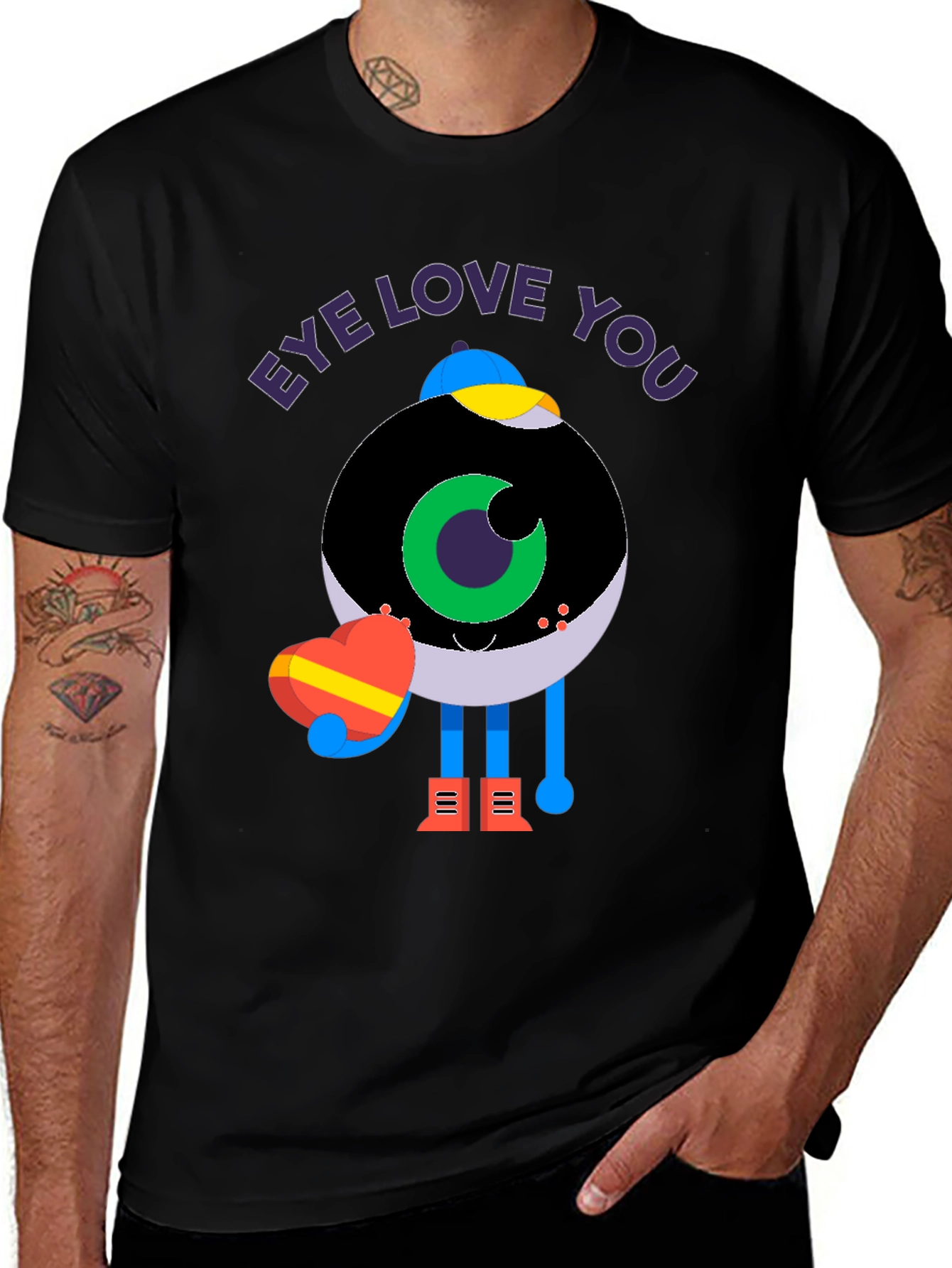Variant 17 of Eye Love You Graphic Tee - Unique Valentine's Day Gift
