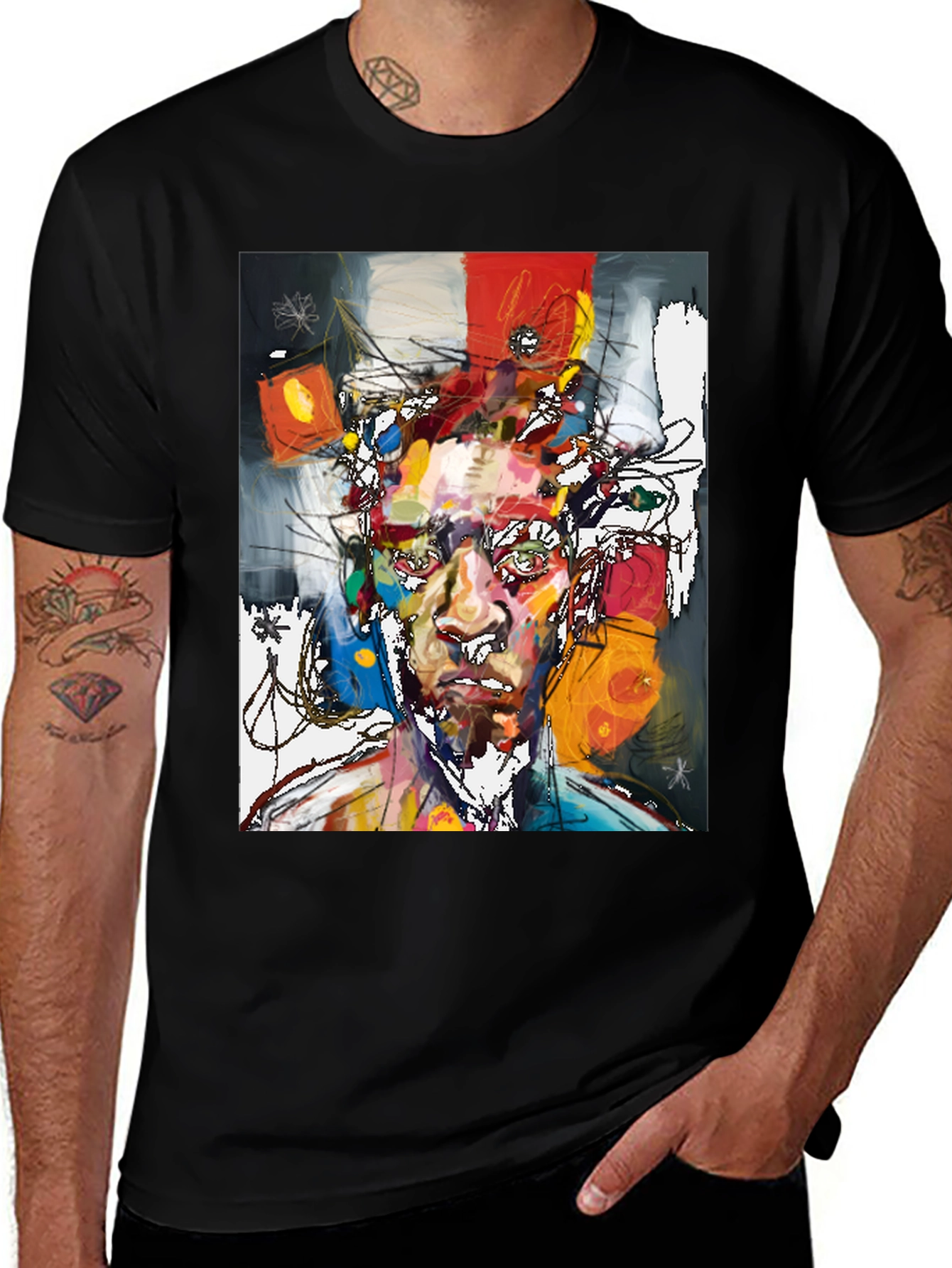 Variant 14 of Abstract Art Portrait T-Shirt - Modern Graphic Tee