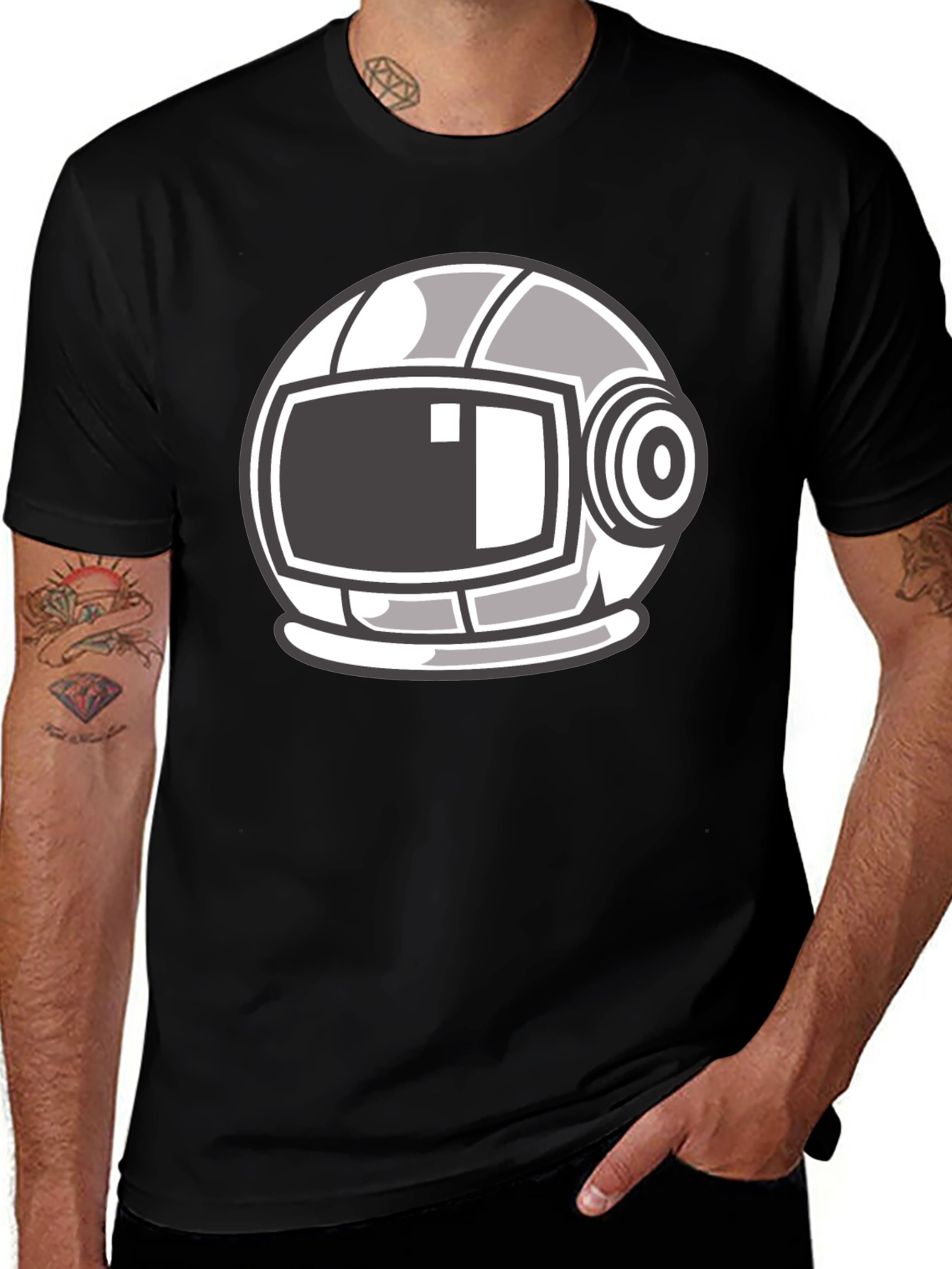 Variant 29 of Astronaut Helmet Graphic T-Shirt