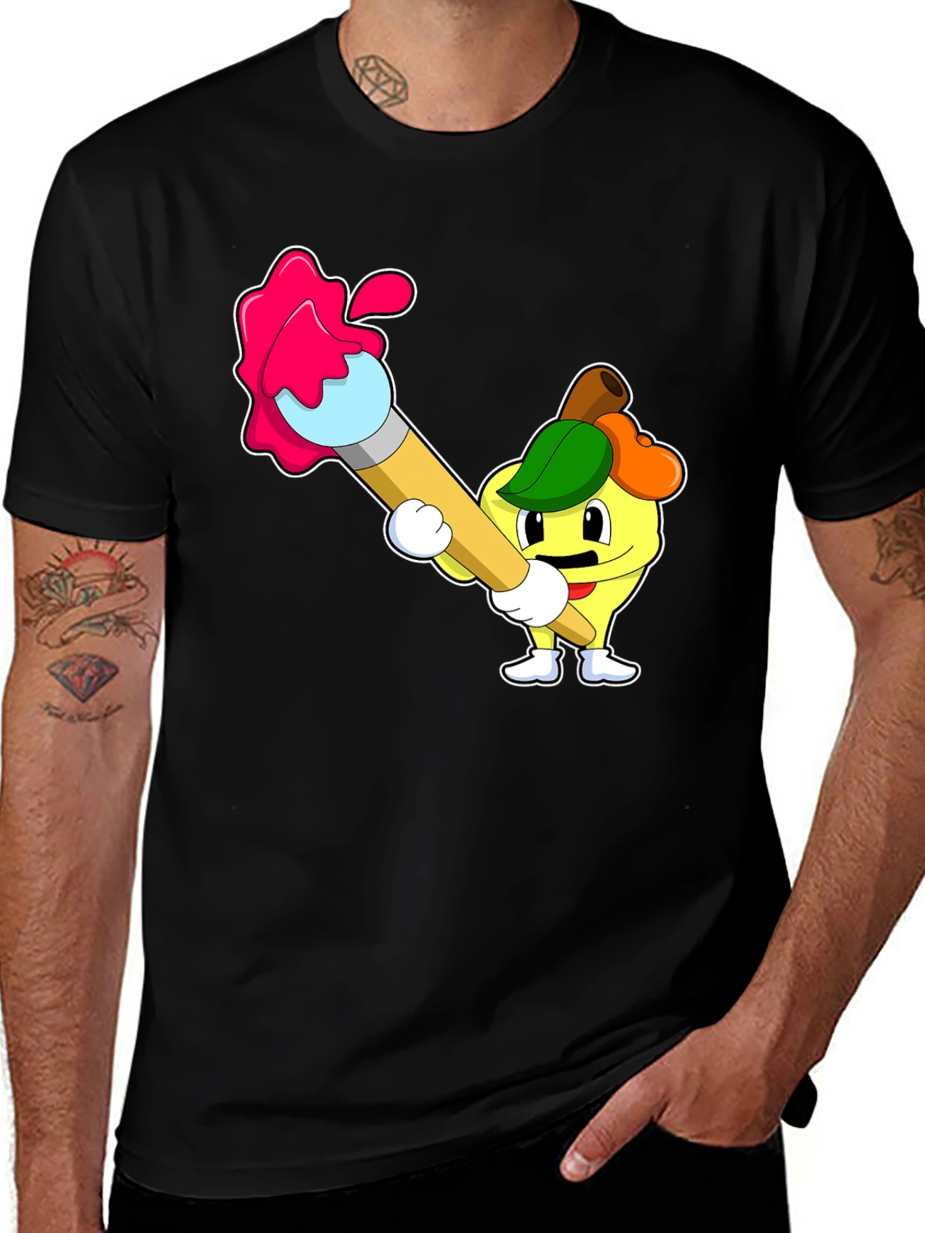 Variant 24 of Cartoon Paint Apple T-Shirt