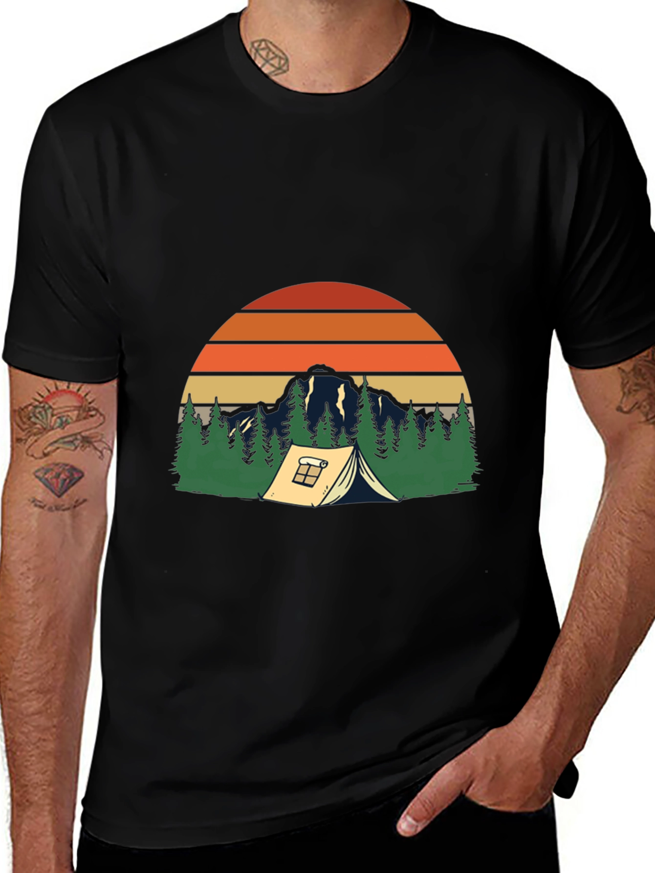 Variant 29 of Retro Camping T-Shirt - Adventure Ready!
