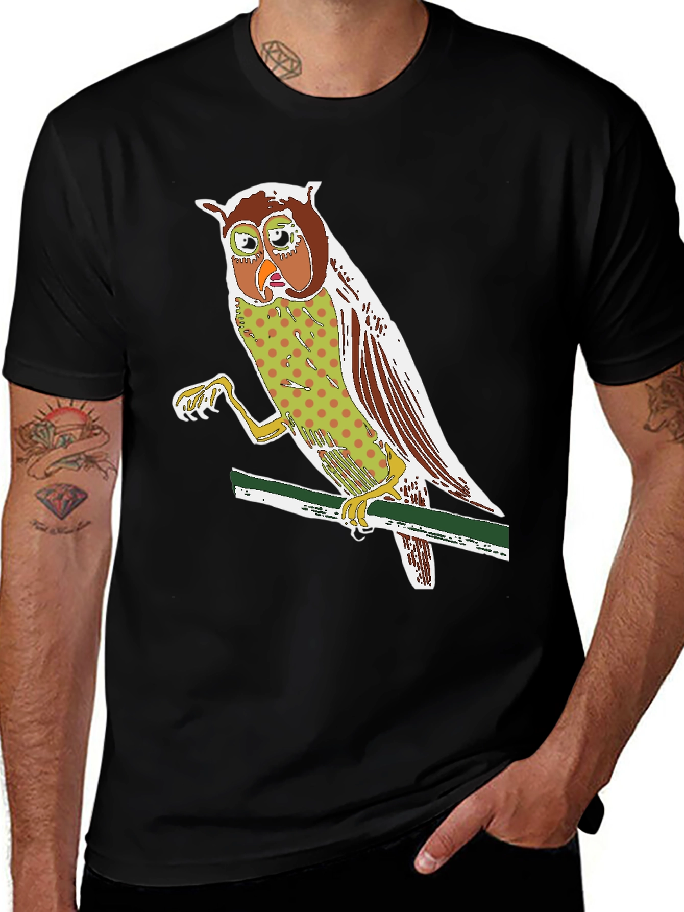 Variant 16 of Owl Graphic Print Tee